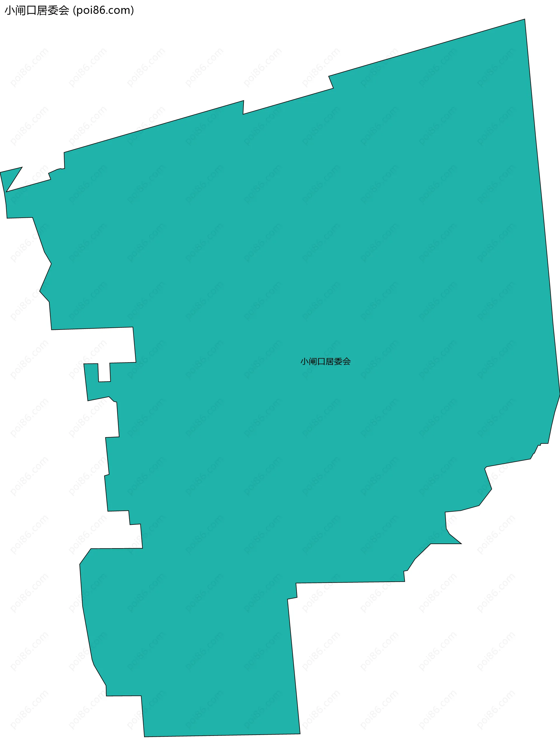 小闸口居委会边界地图
