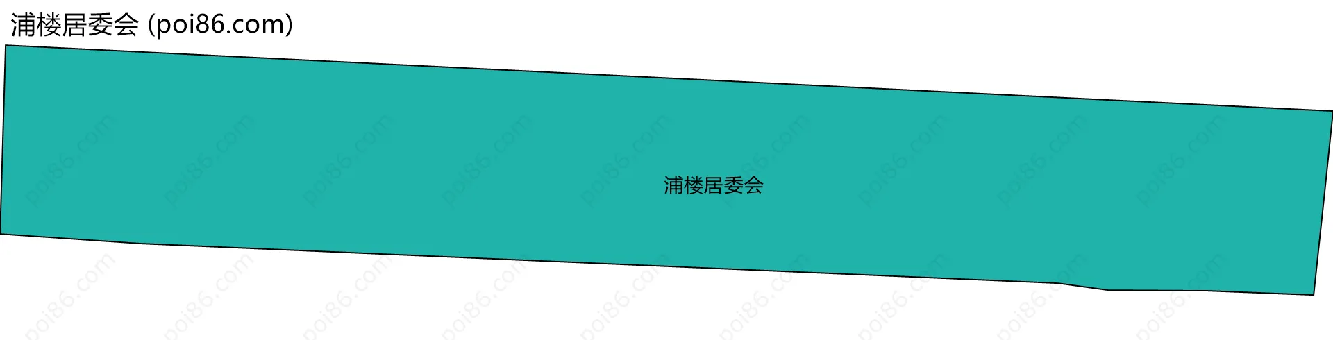 浦楼居委会边界地图