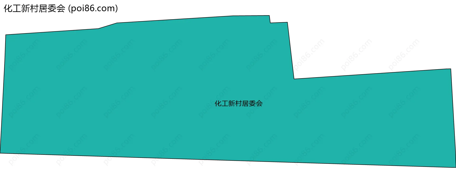 化工新村居委会边界地图