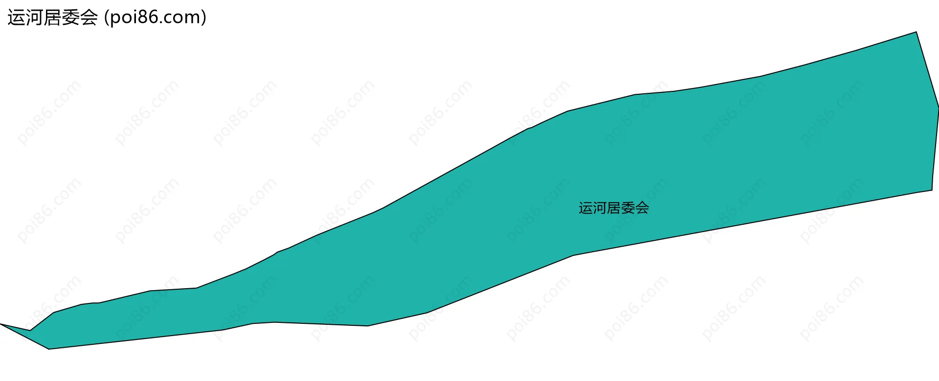 运河居委会边界地图