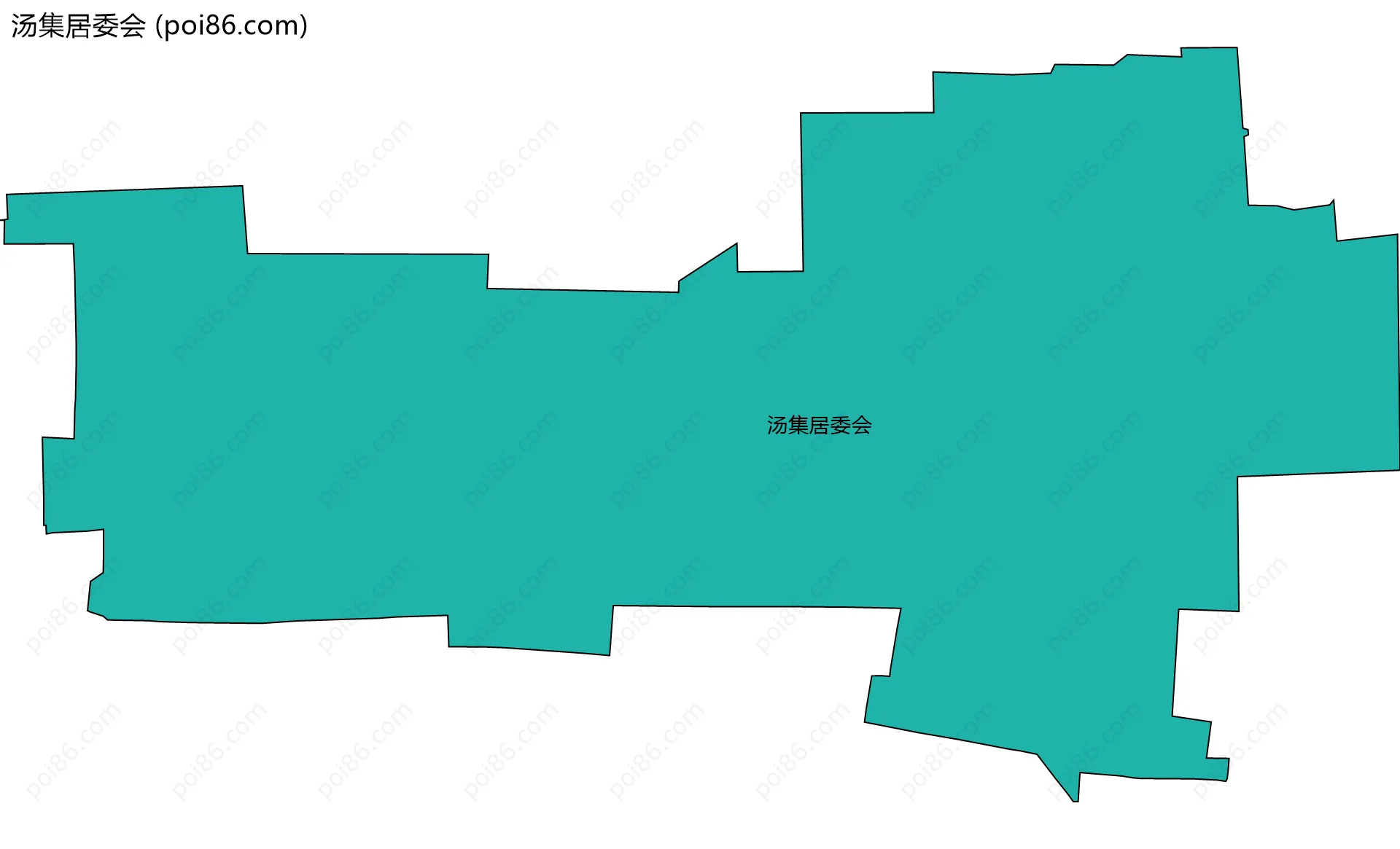 汤集居委会边界地图
