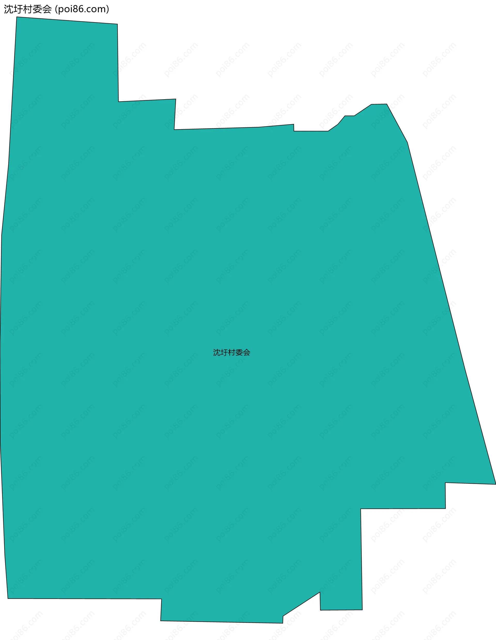 沈圩村委会边界地图