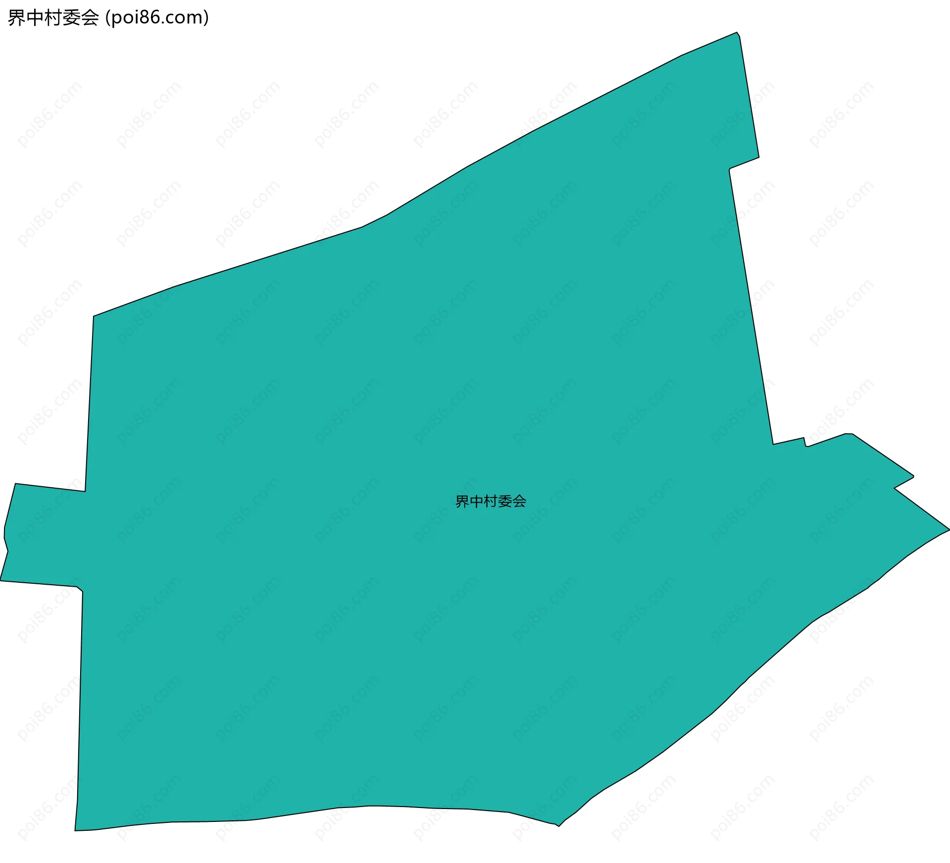 界中村委会边界地图