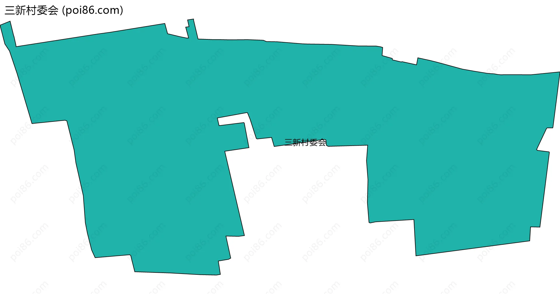 三新村委会边界地图