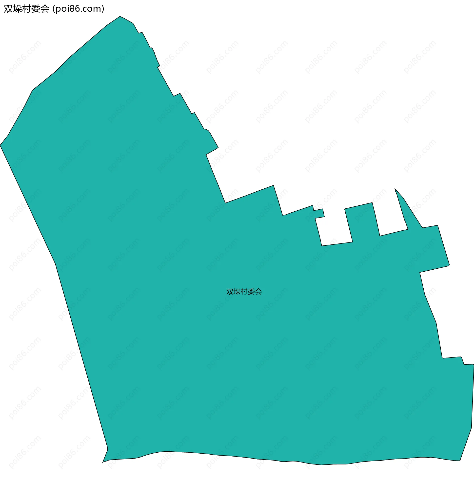双垛村委会边界地图
