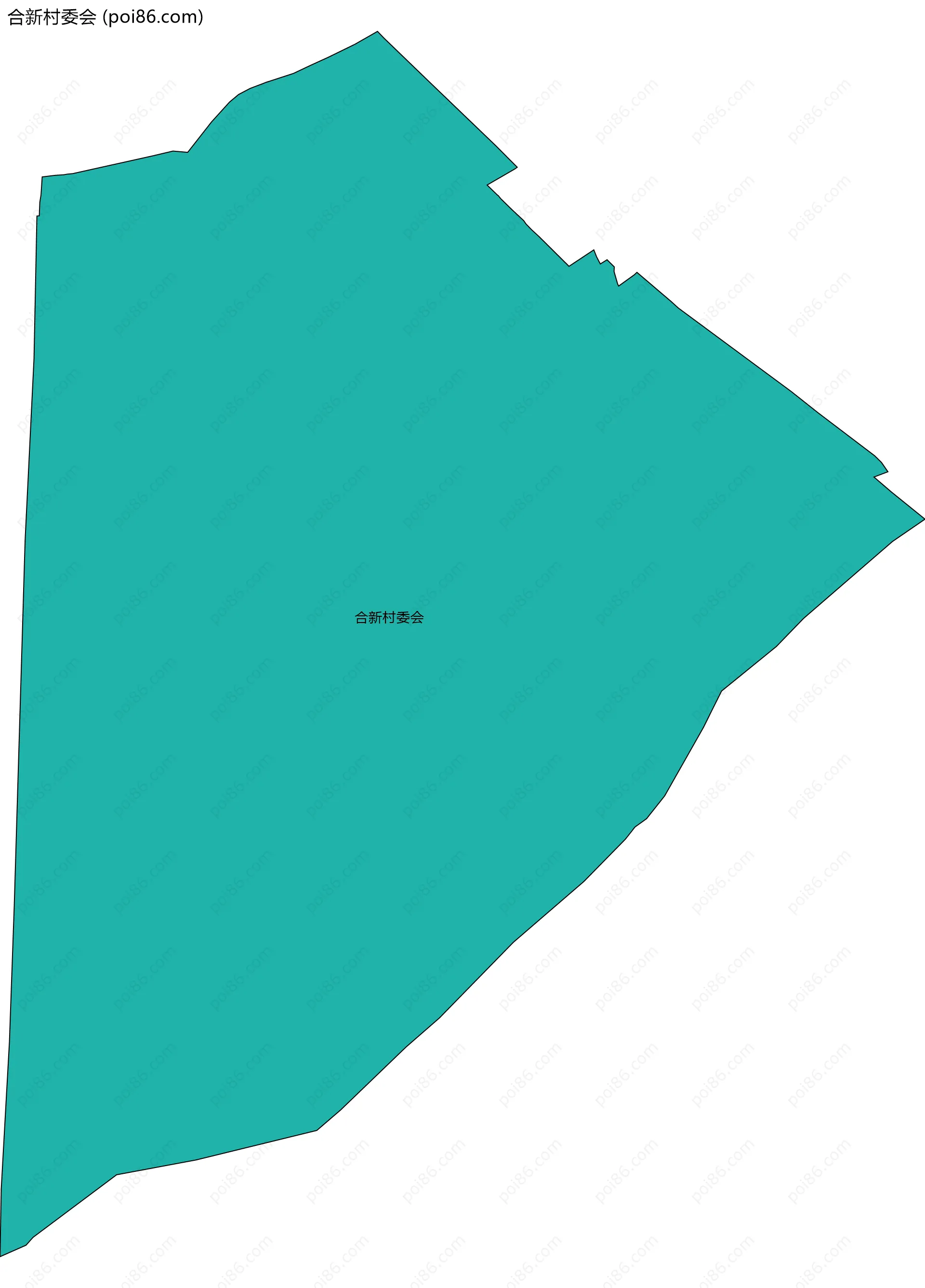 合新村委会边界地图
