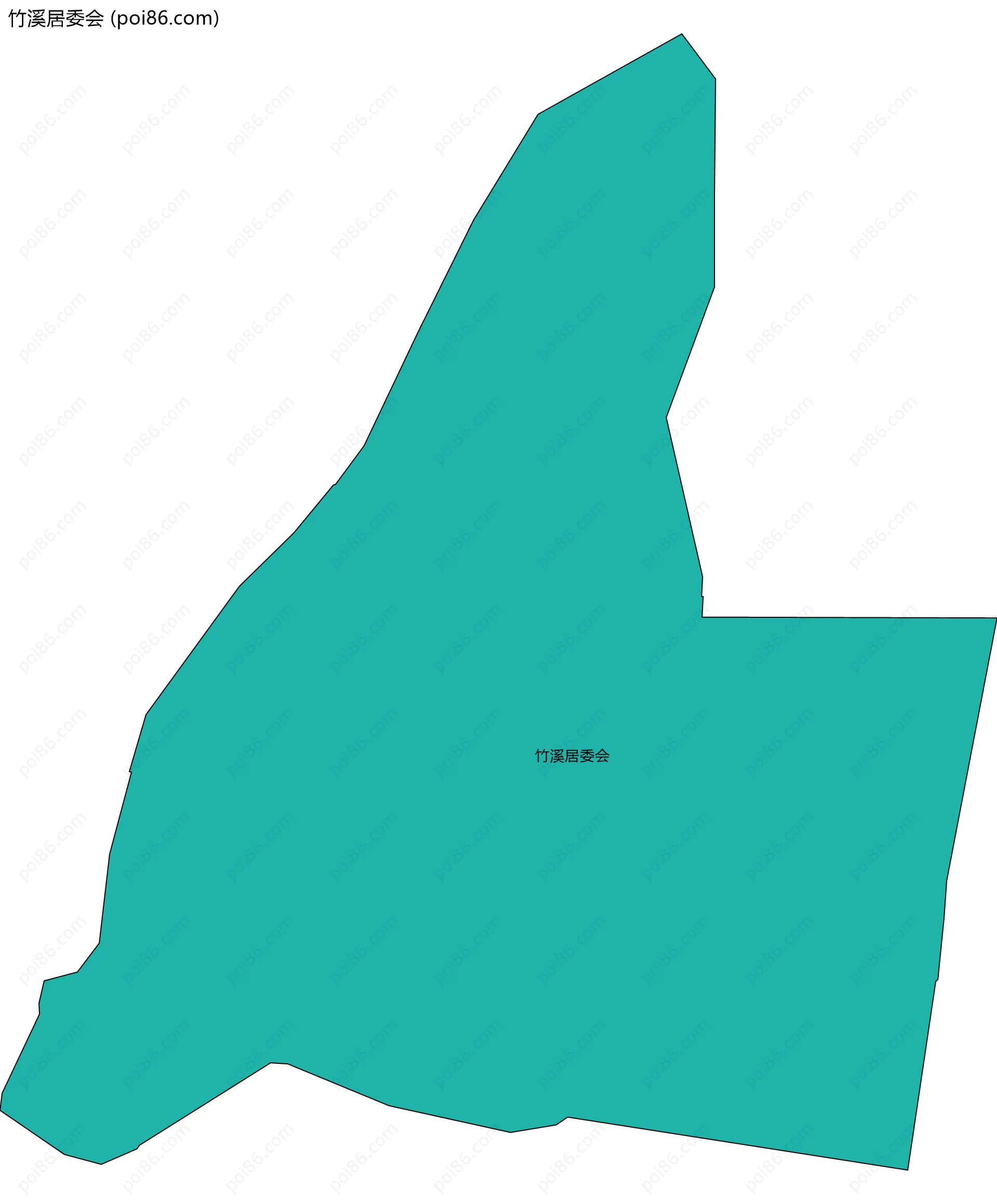 竹溪居委会边界地图