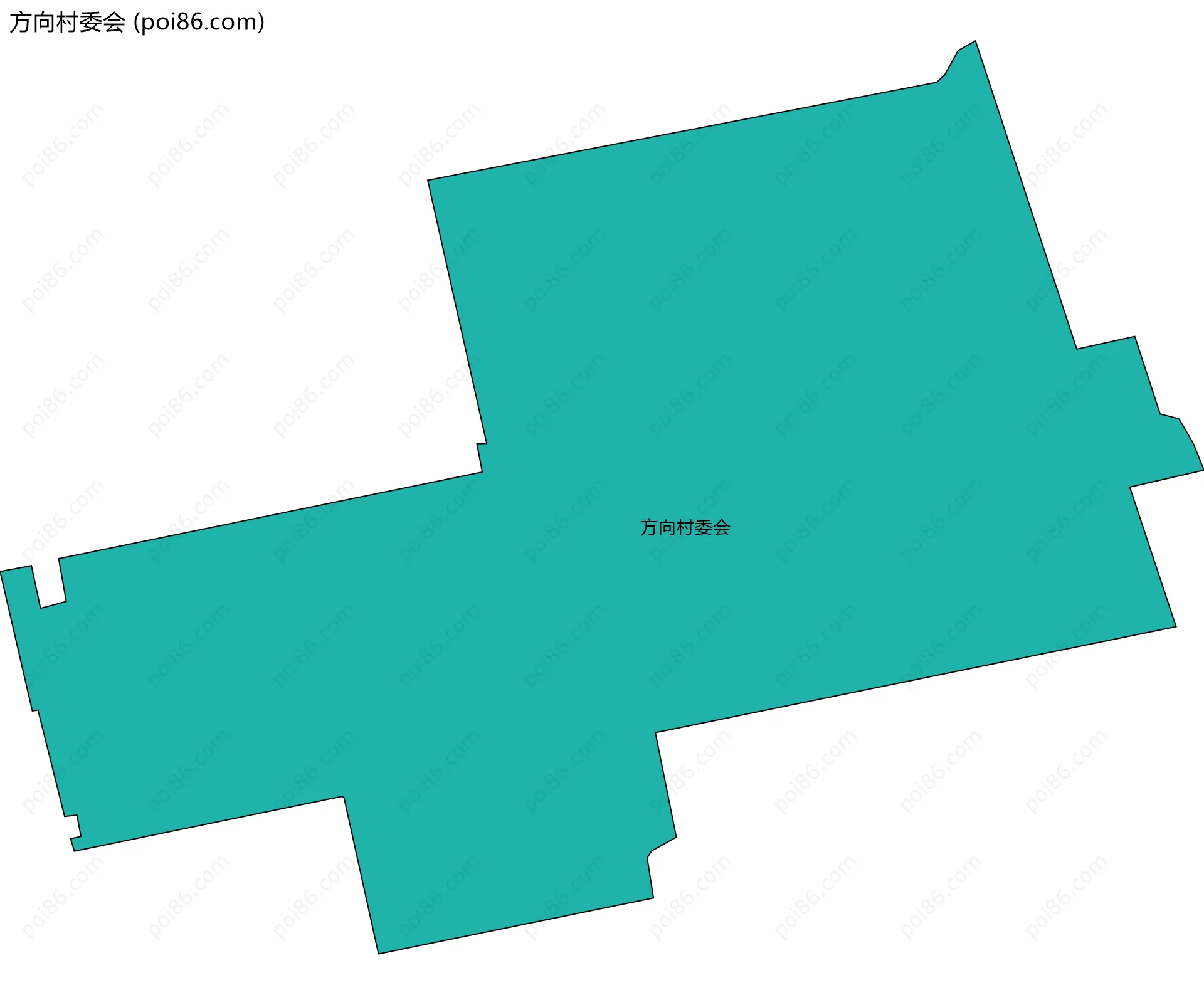 方向村委会边界地图
