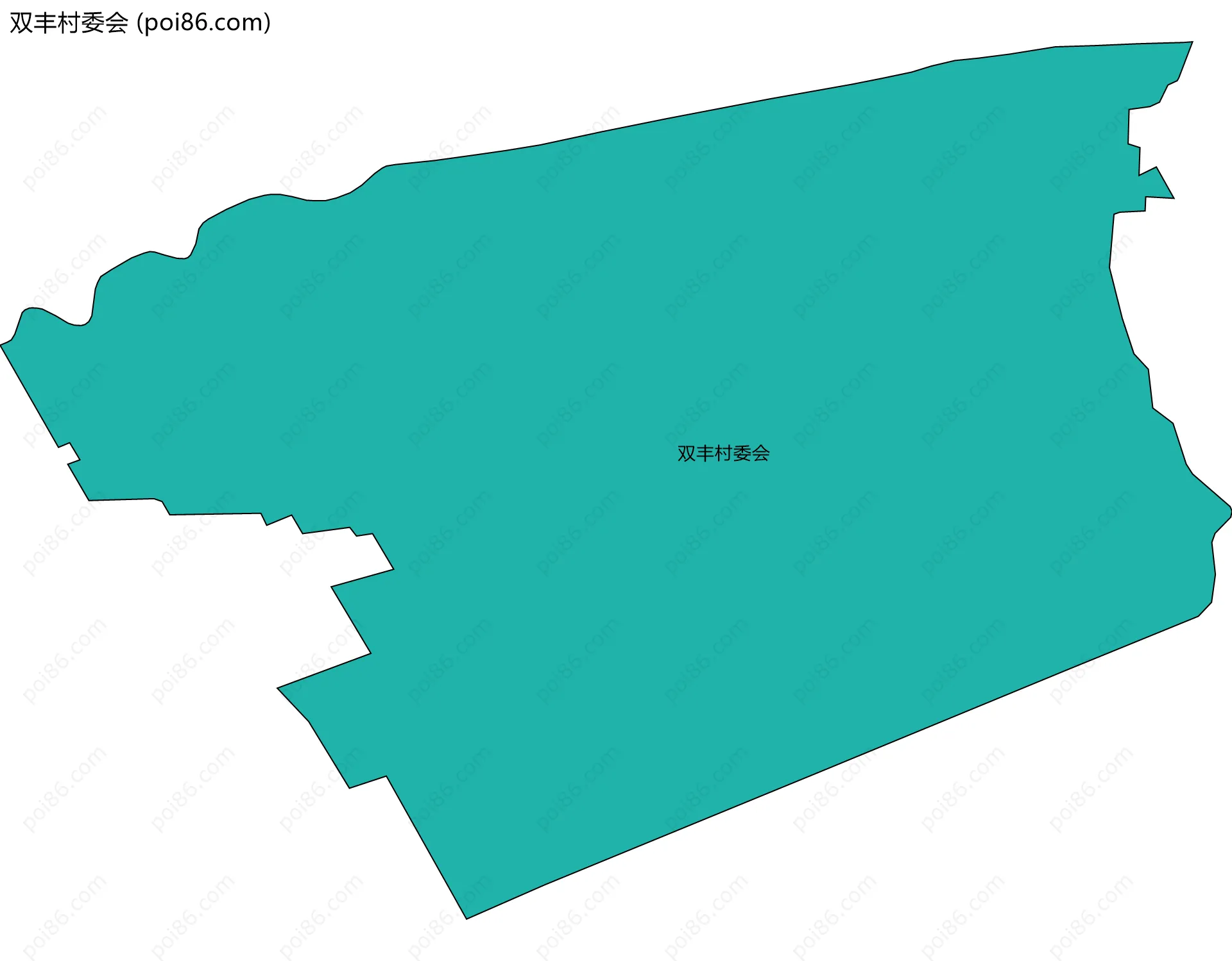 双丰村委会边界地图