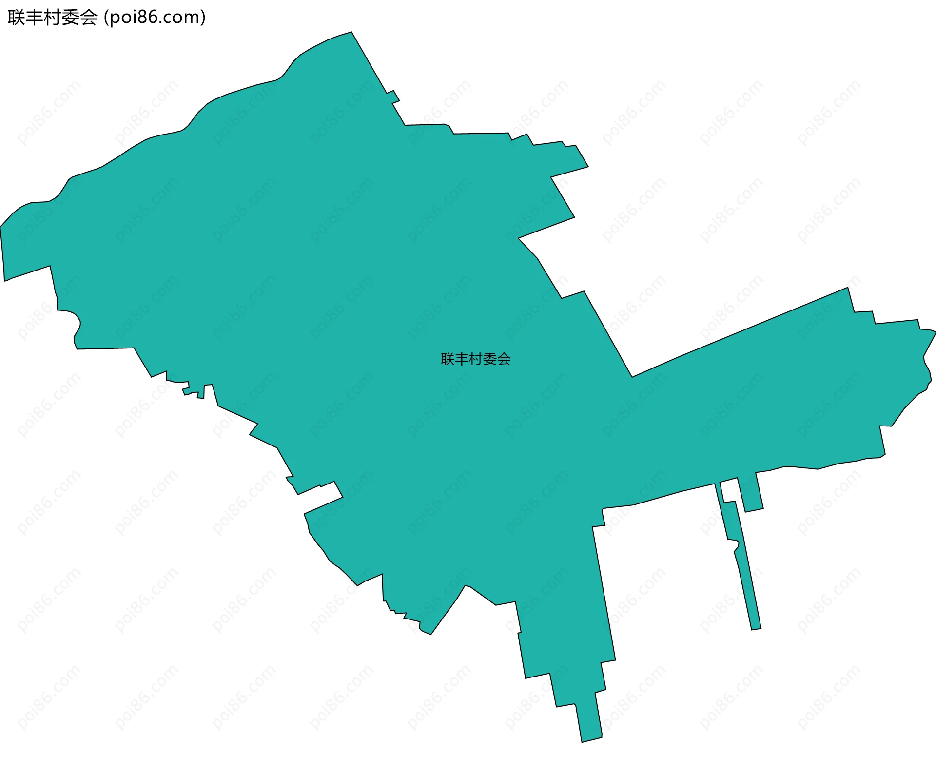 联丰村委会边界地图