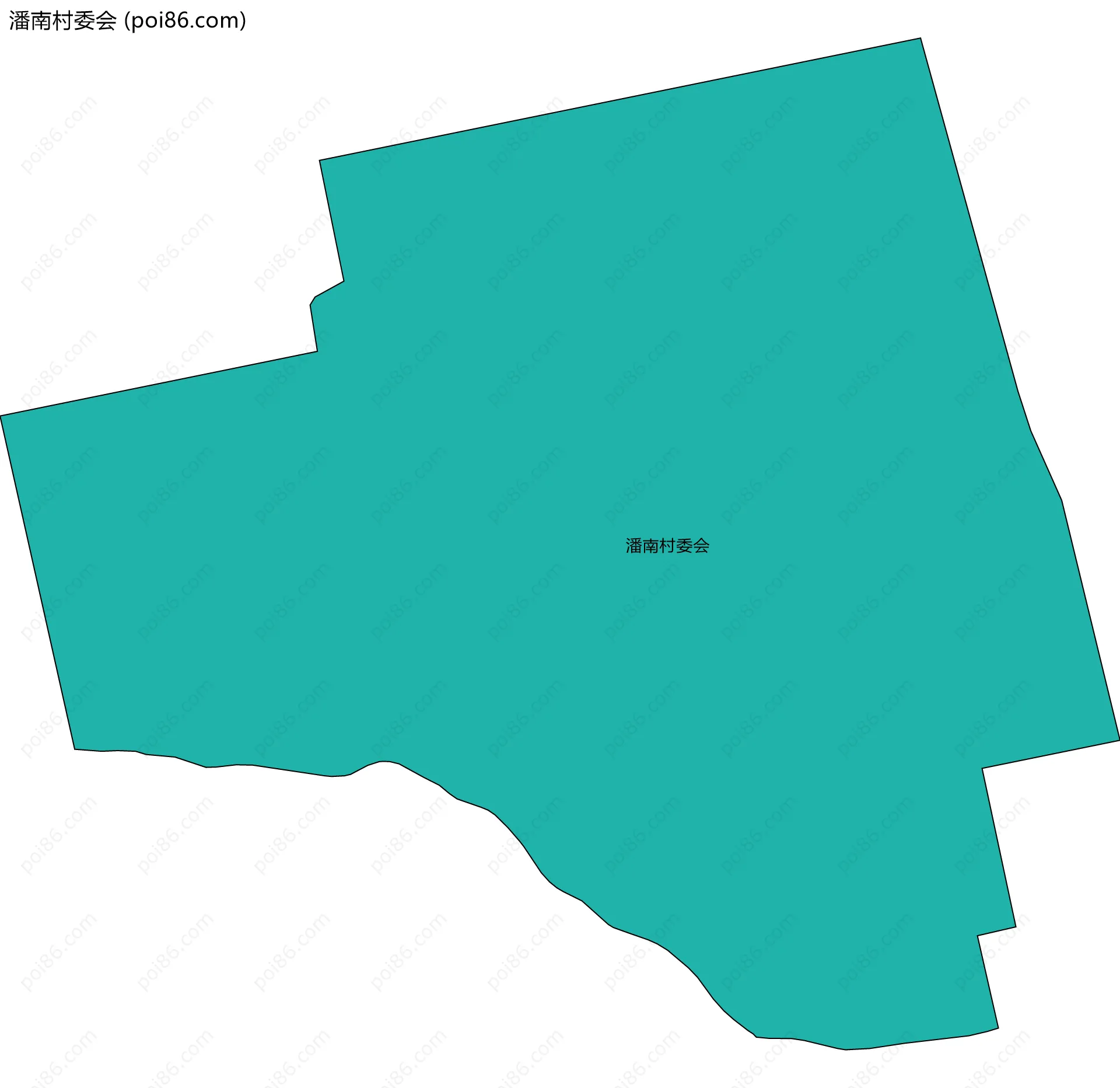 潘南村委会边界地图