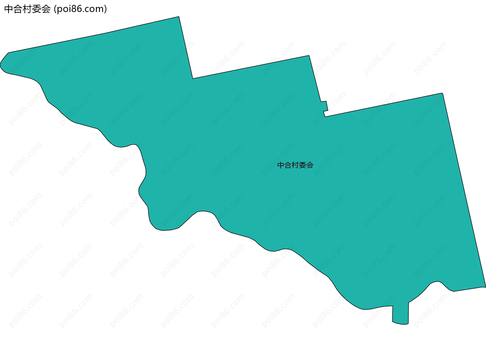 中合村委会边界地图
