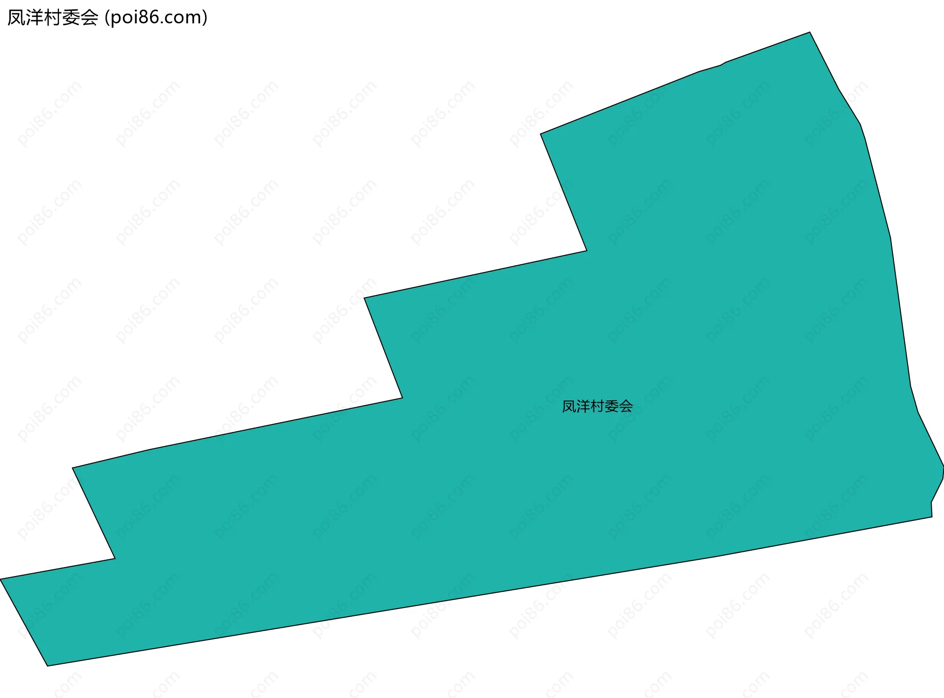 凤洋村委会边界地图