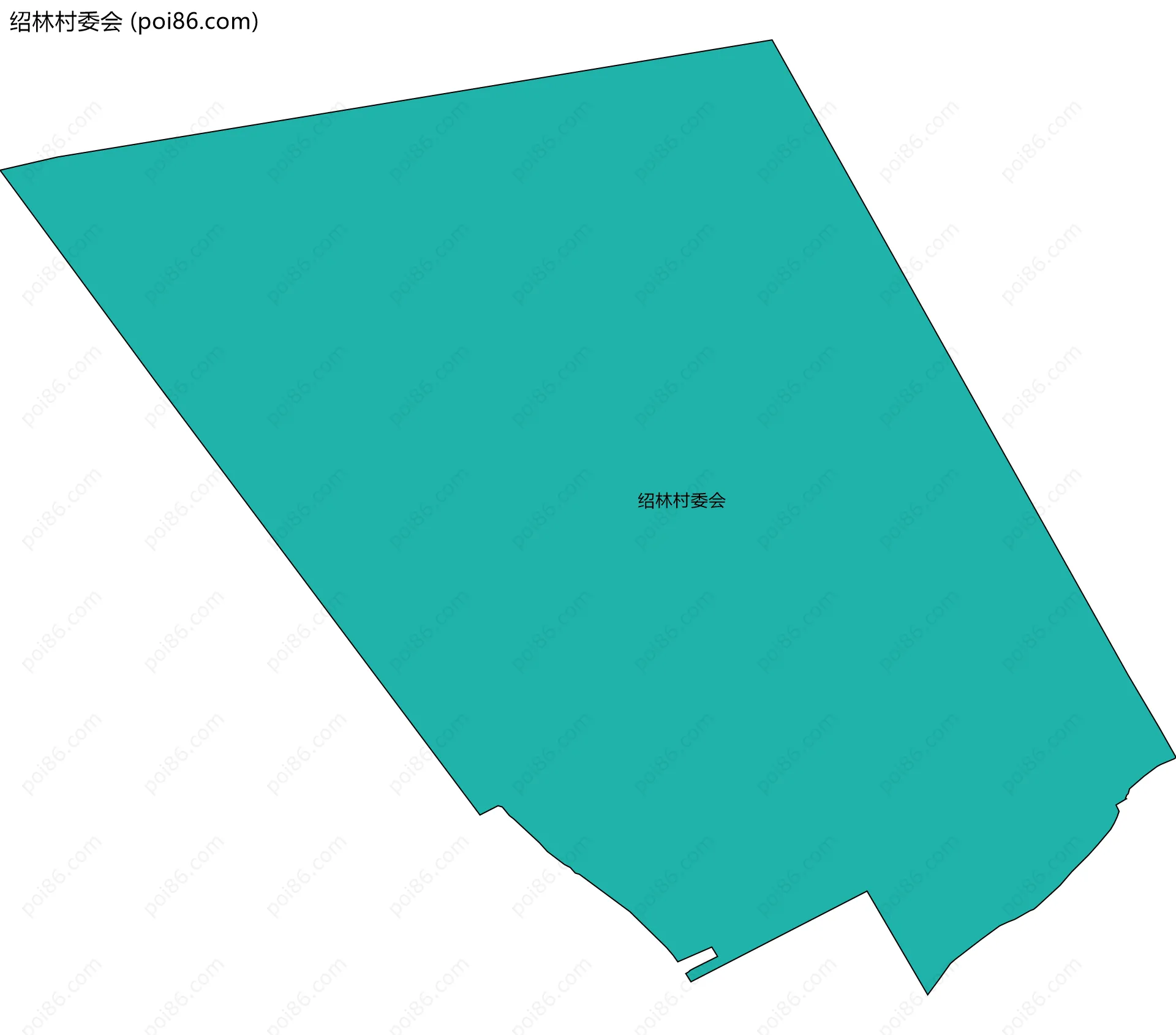 绍林村委会边界地图