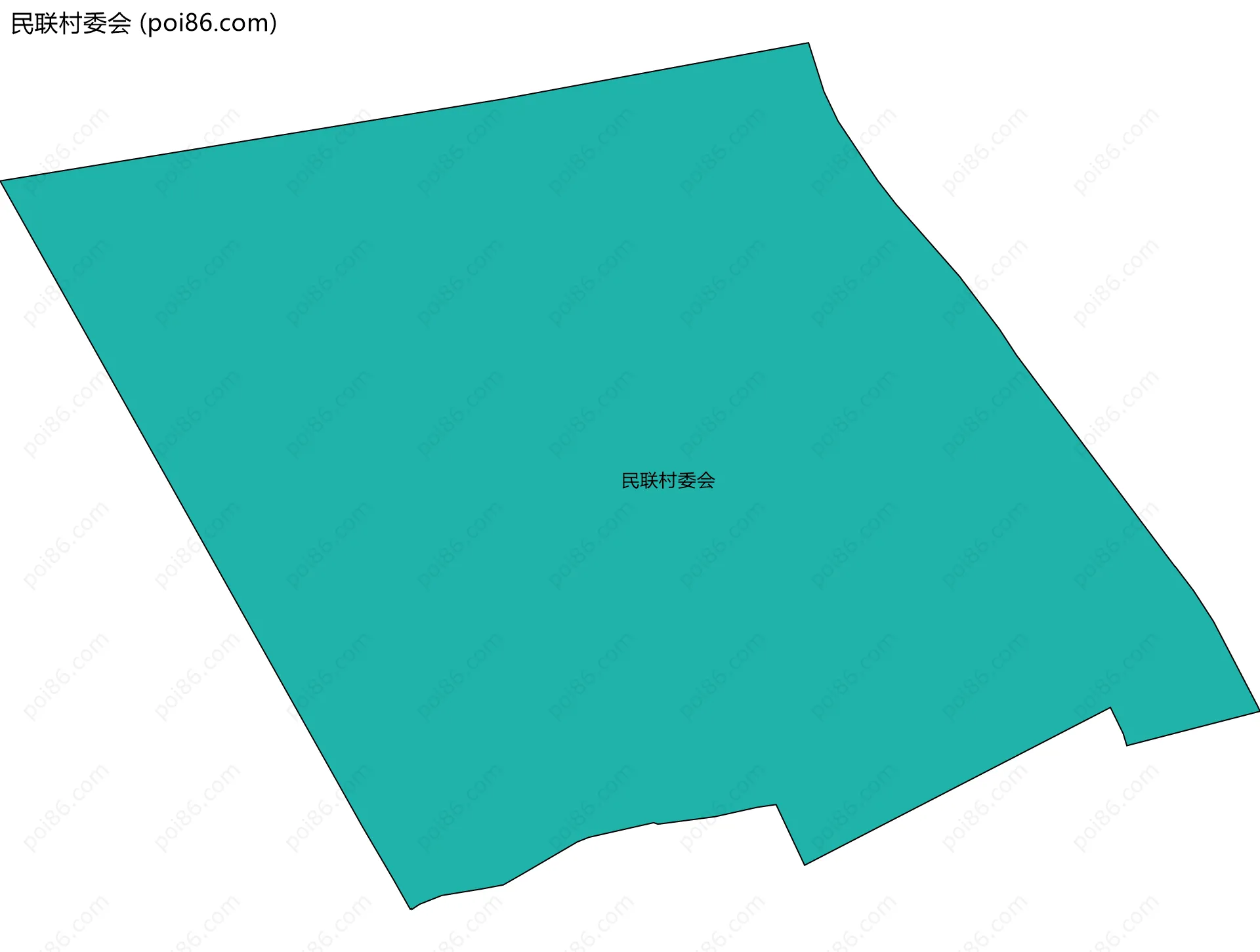 民联村委会边界地图