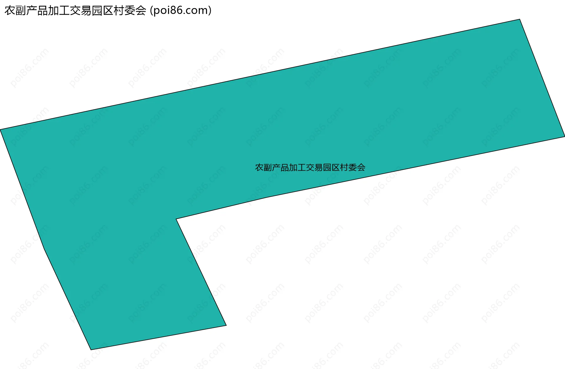 农副产品加工交易园区村委会边界地图