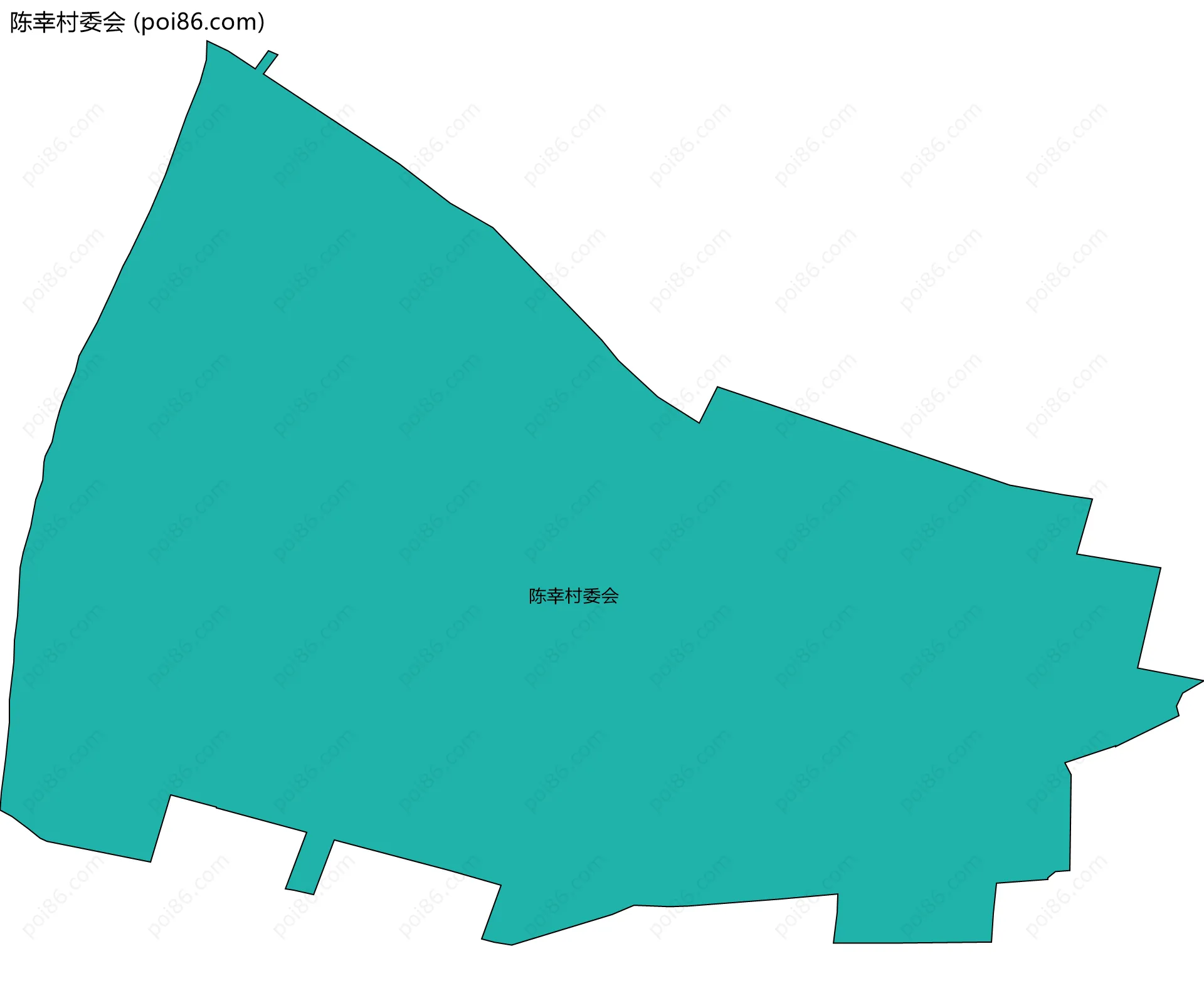 陈幸村委会边界地图