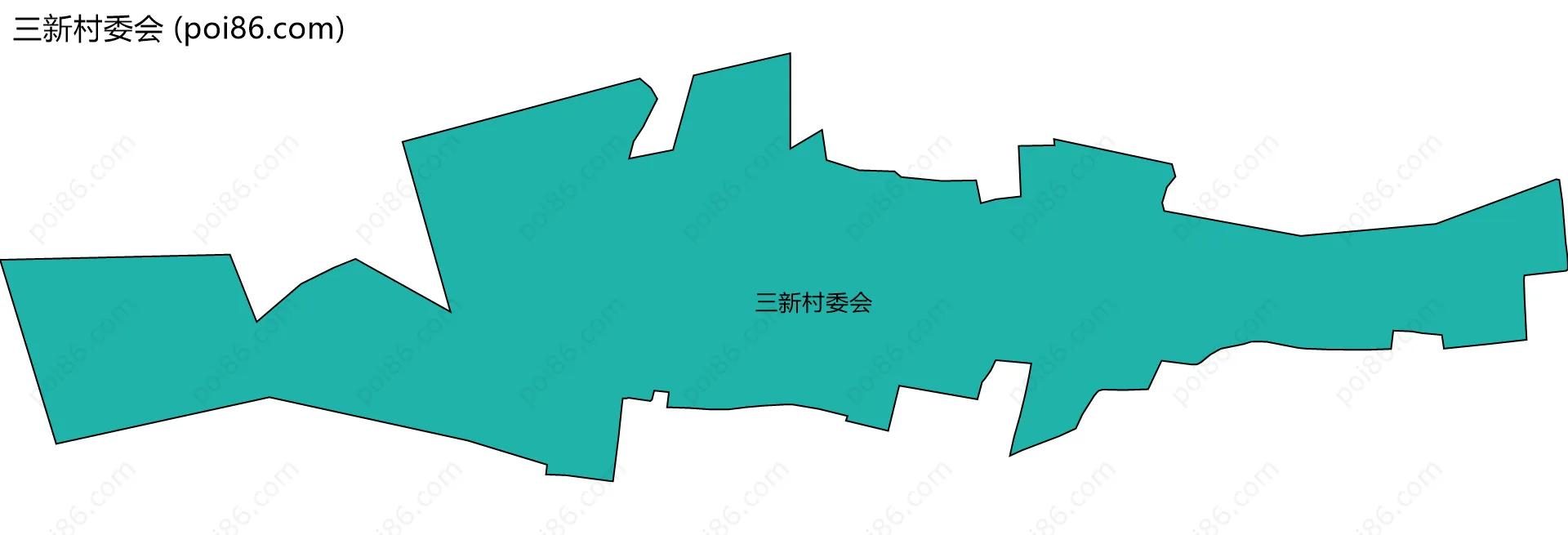 三新村委会边界地图