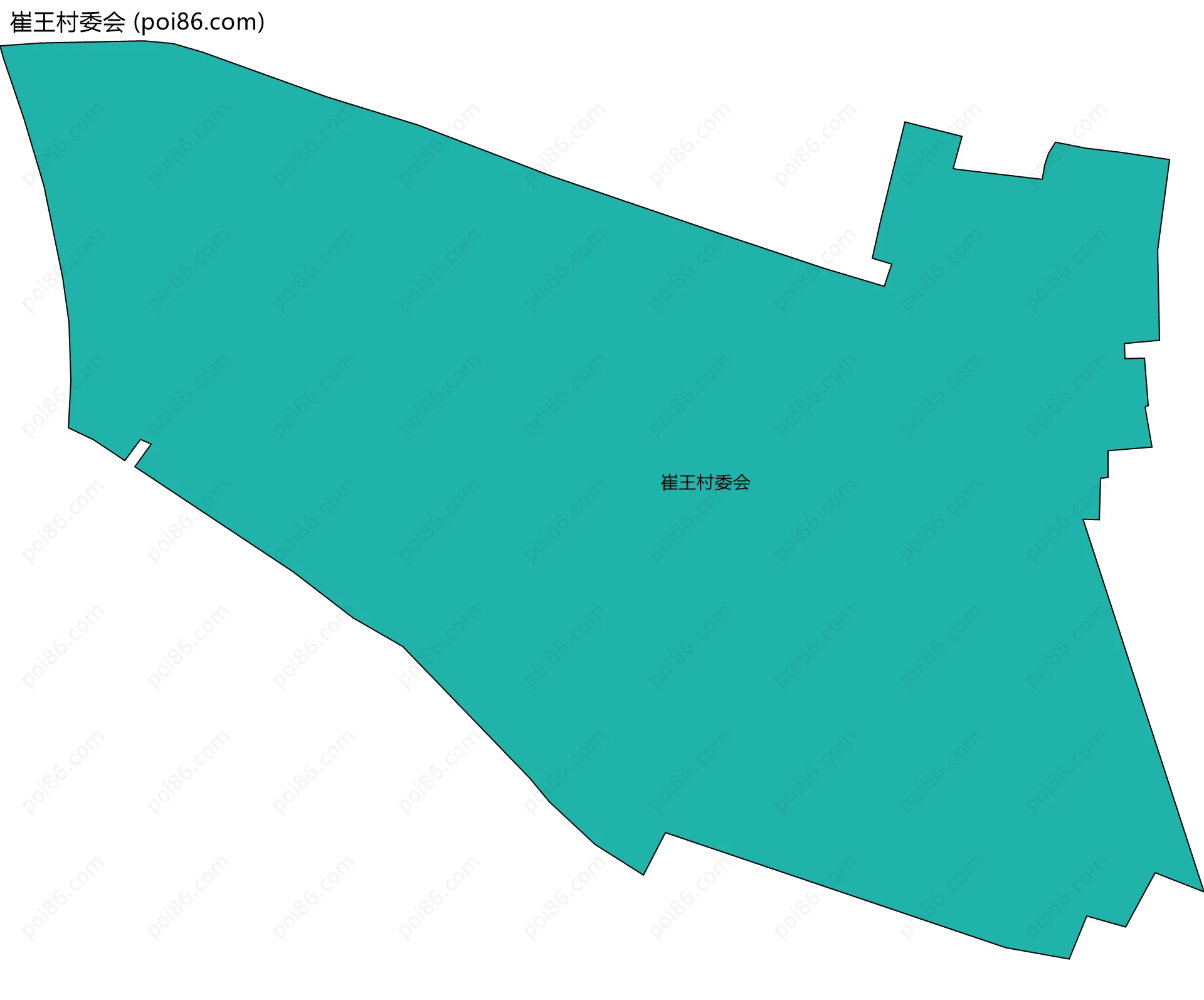 崔王村委会边界地图