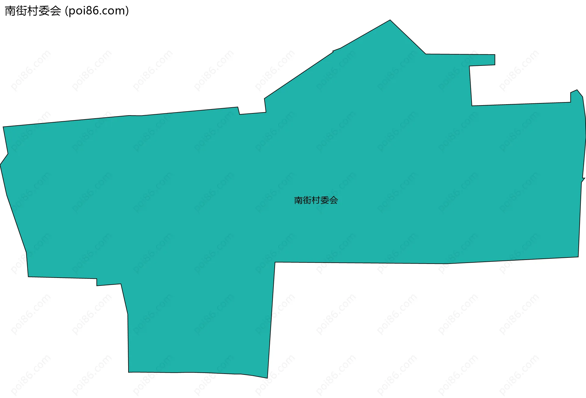 南街村委会边界地图