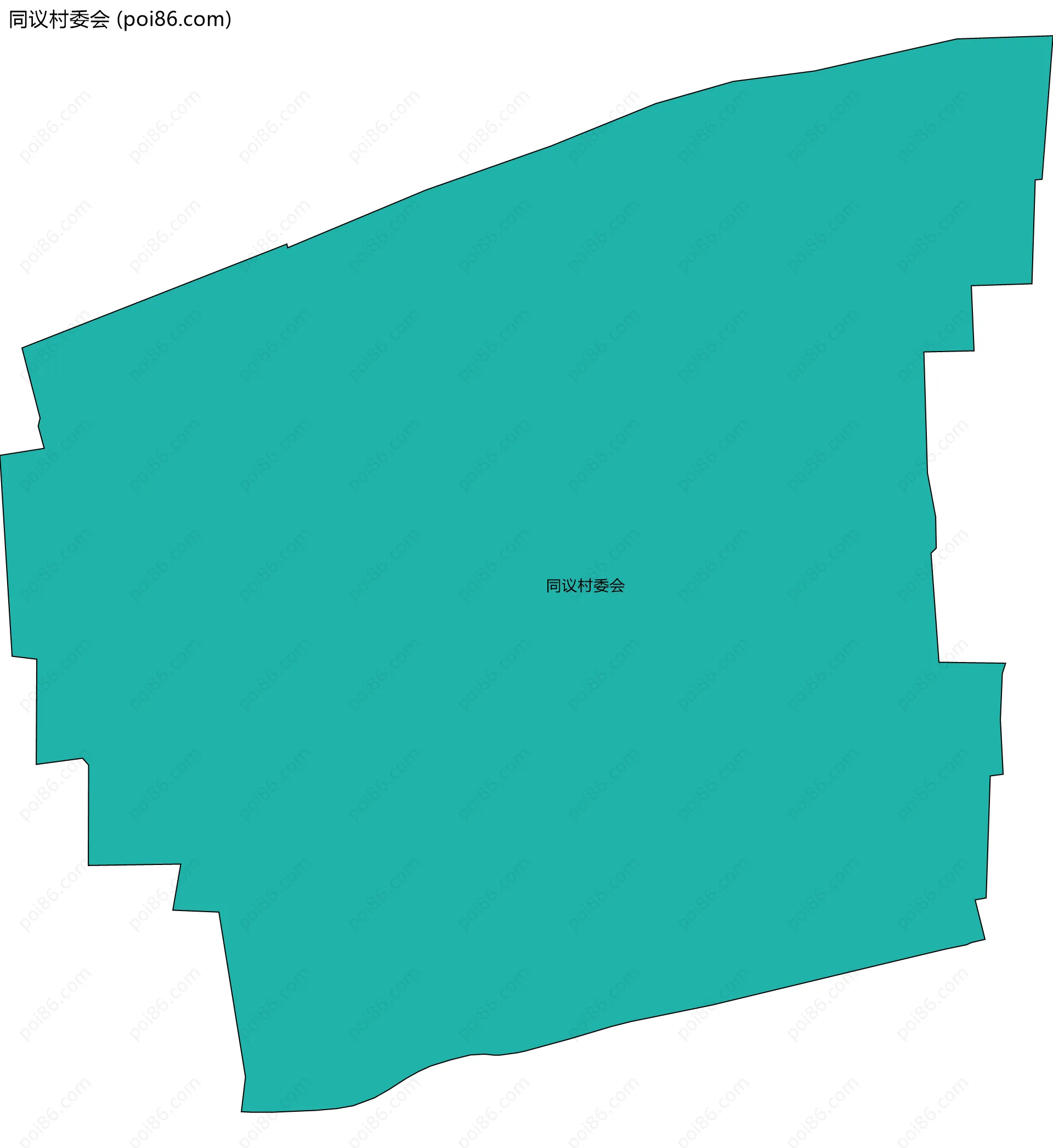 同议村委会边界地图