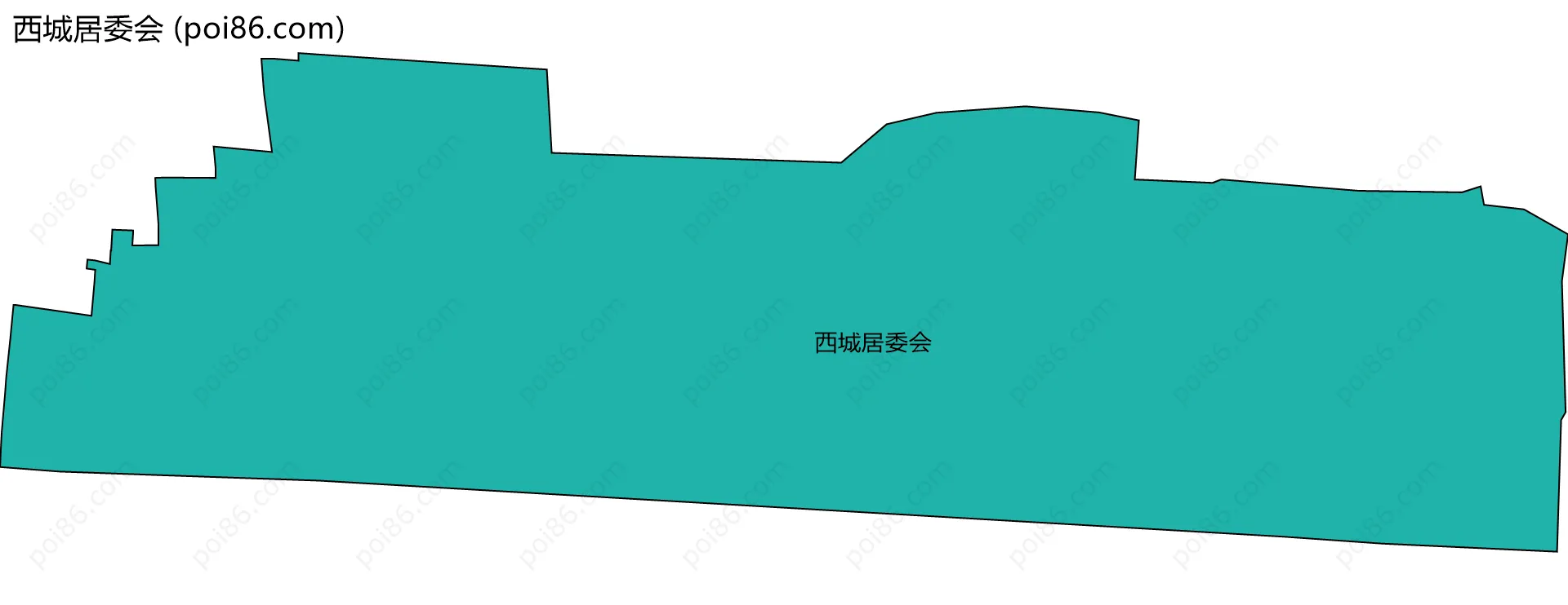 西城居委会边界地图