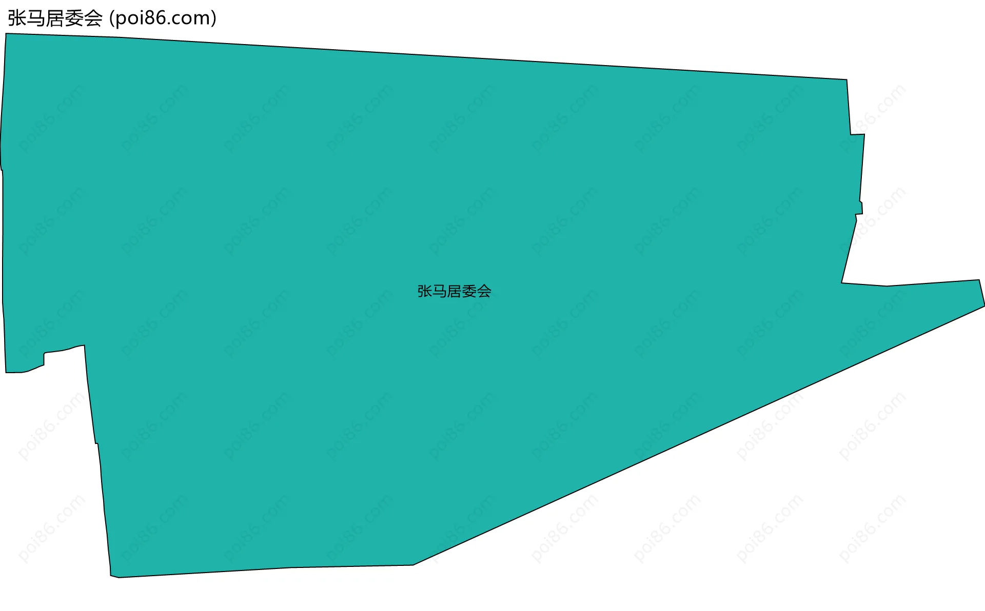 张马居委会边界地图