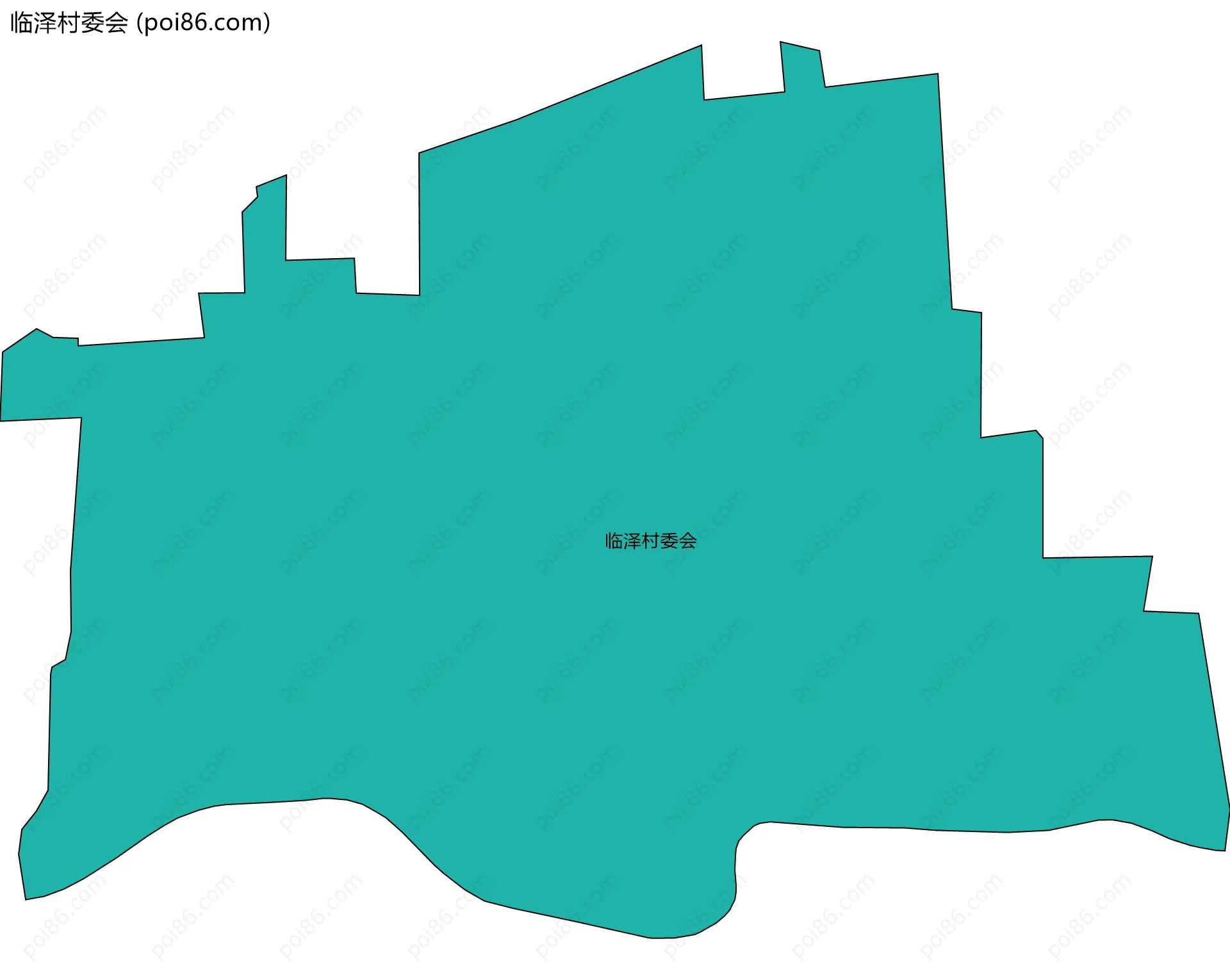 临泽村委会边界地图
