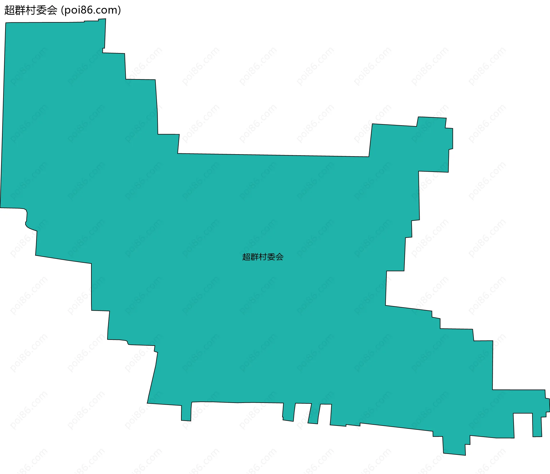 超群村委会边界地图