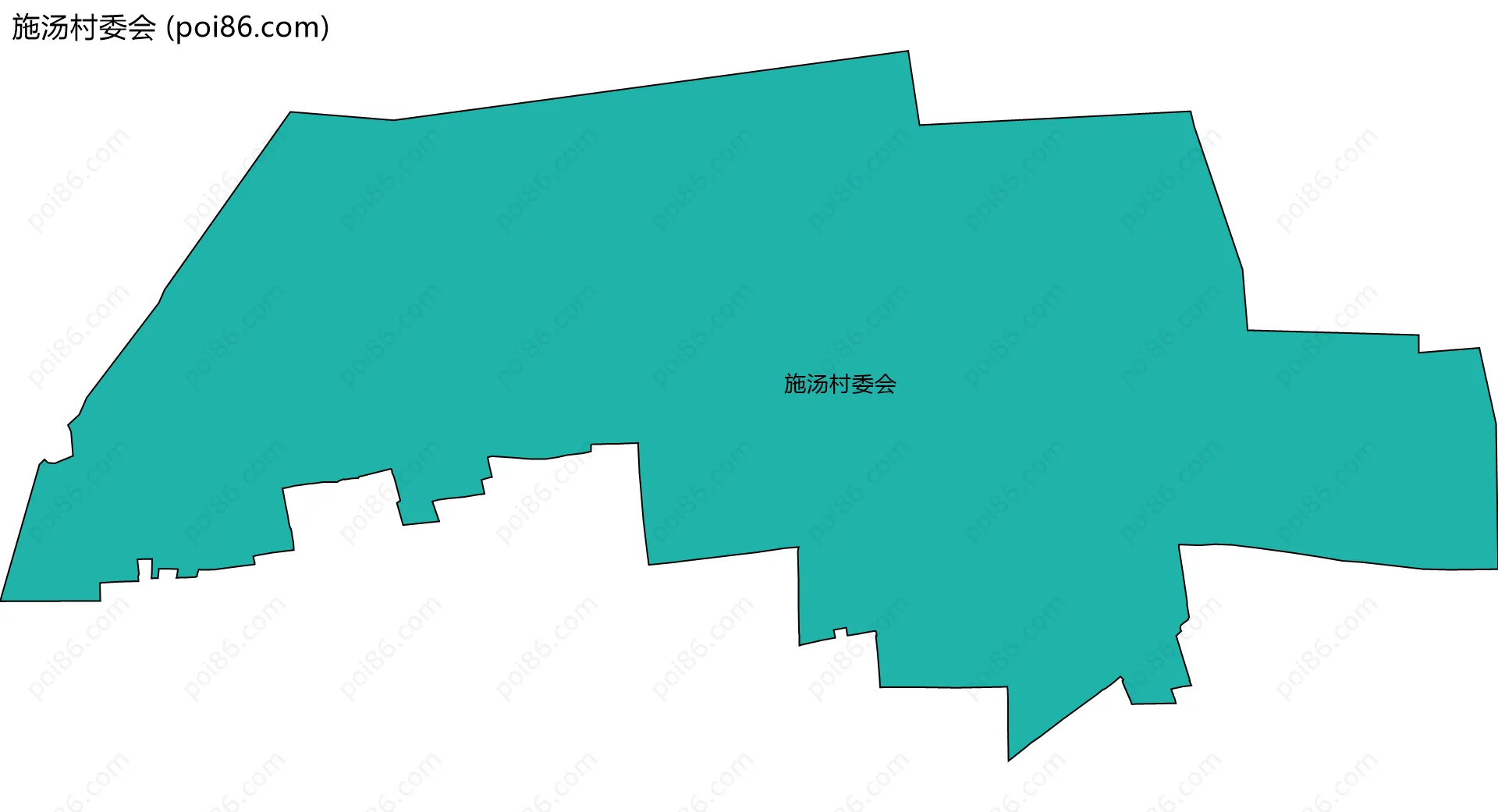 施汤村委会边界地图