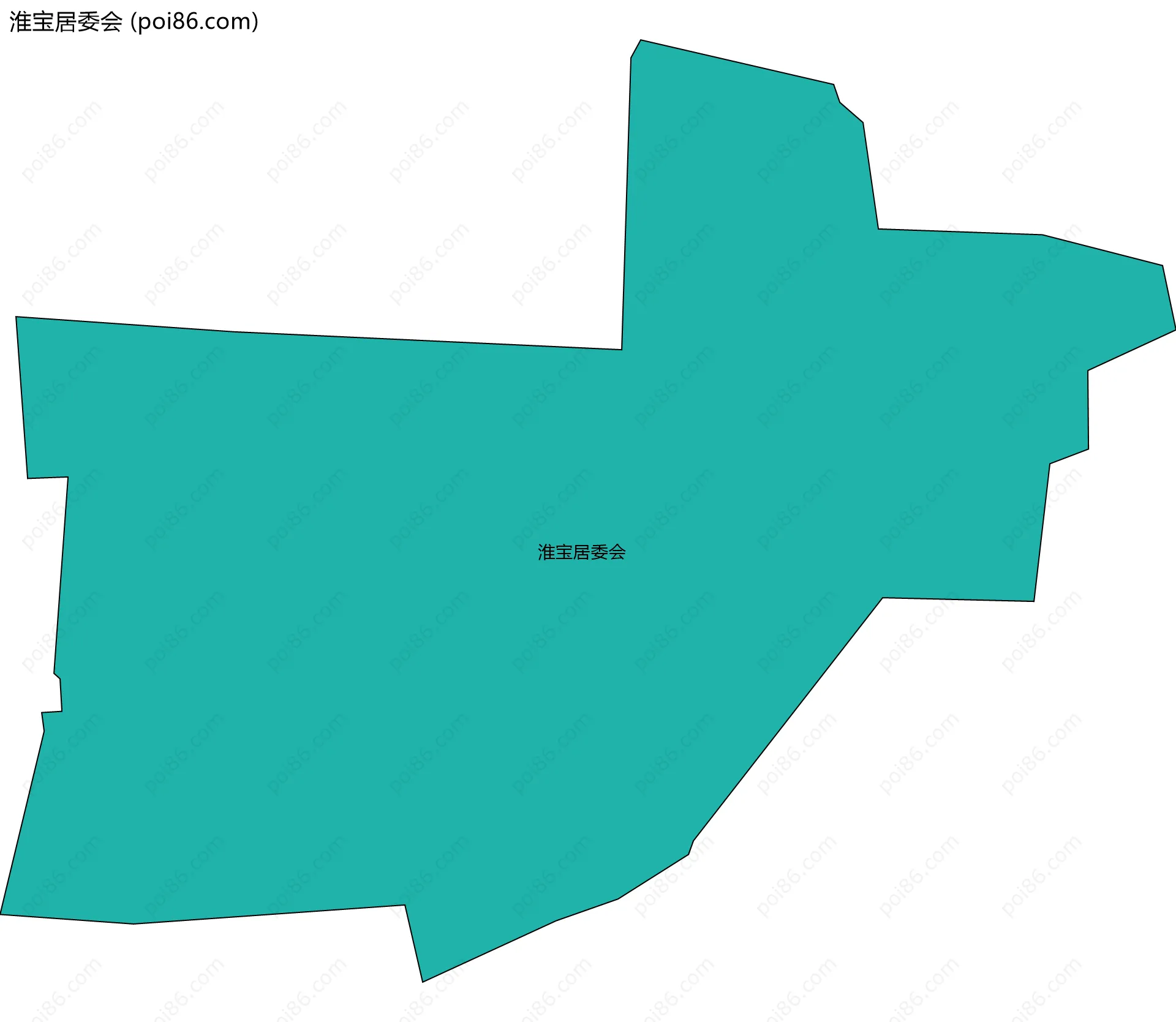 淮宝居委会边界地图