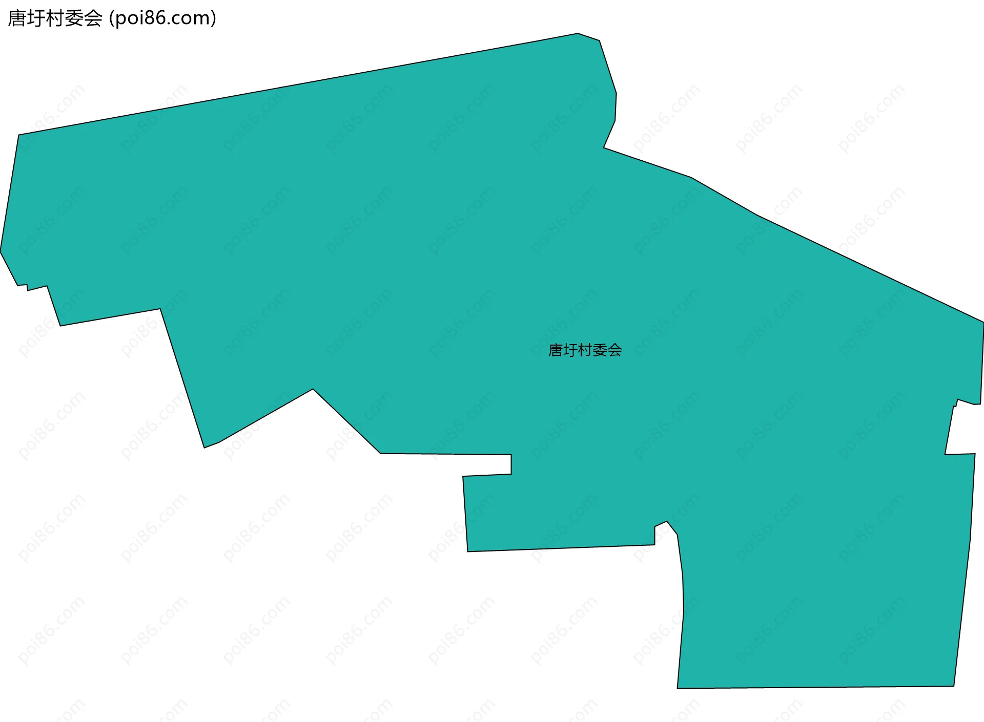 唐圩村委会边界地图