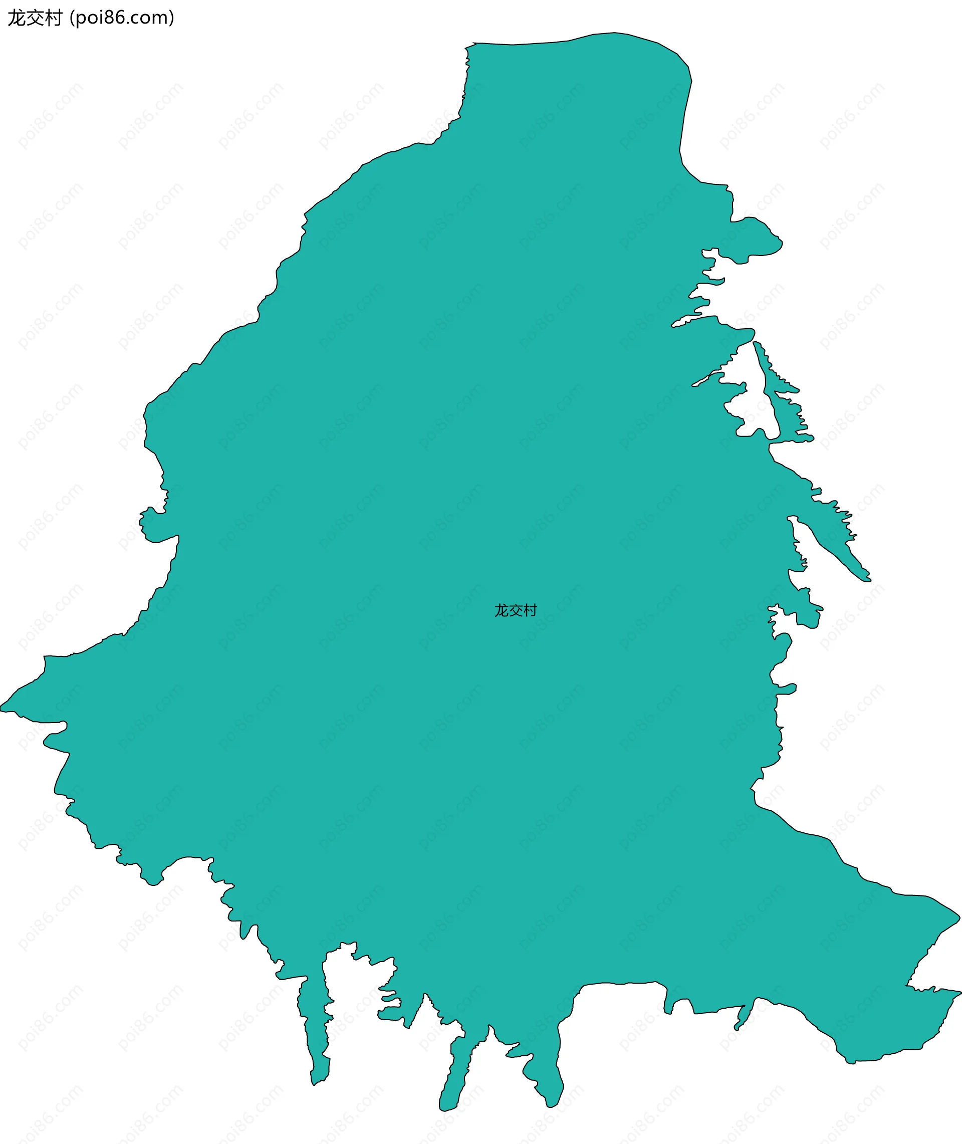 龙交村边界地图