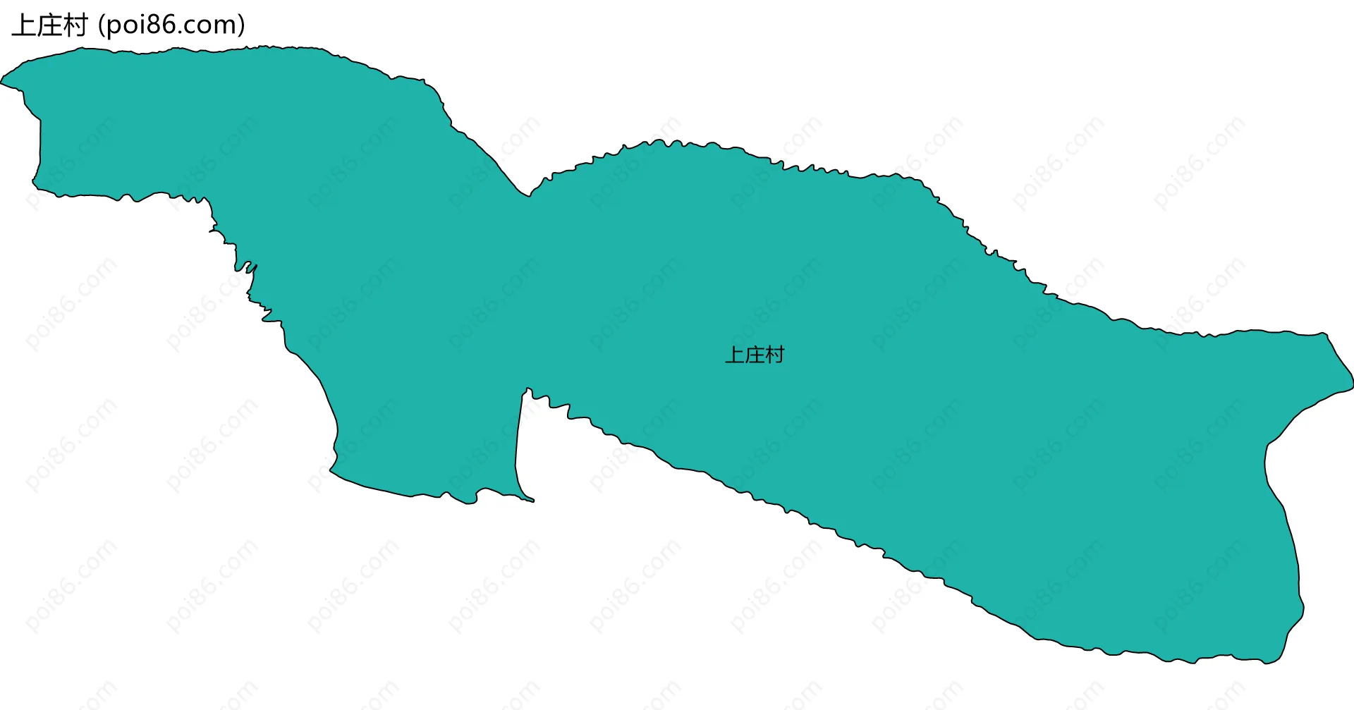 上庄村边界地图