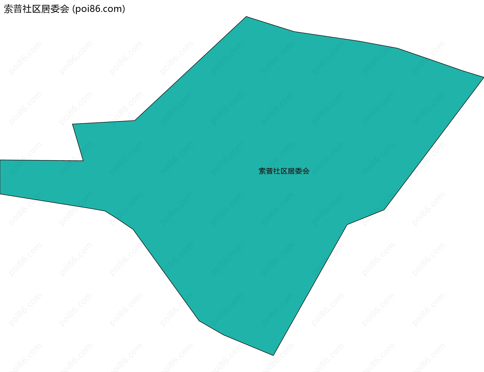 索普社区居委会边界地图