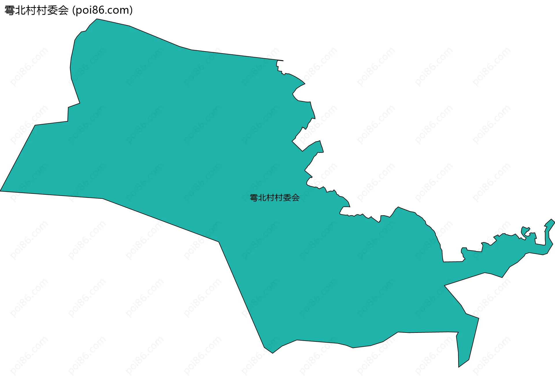 雩北村村委会边界地图