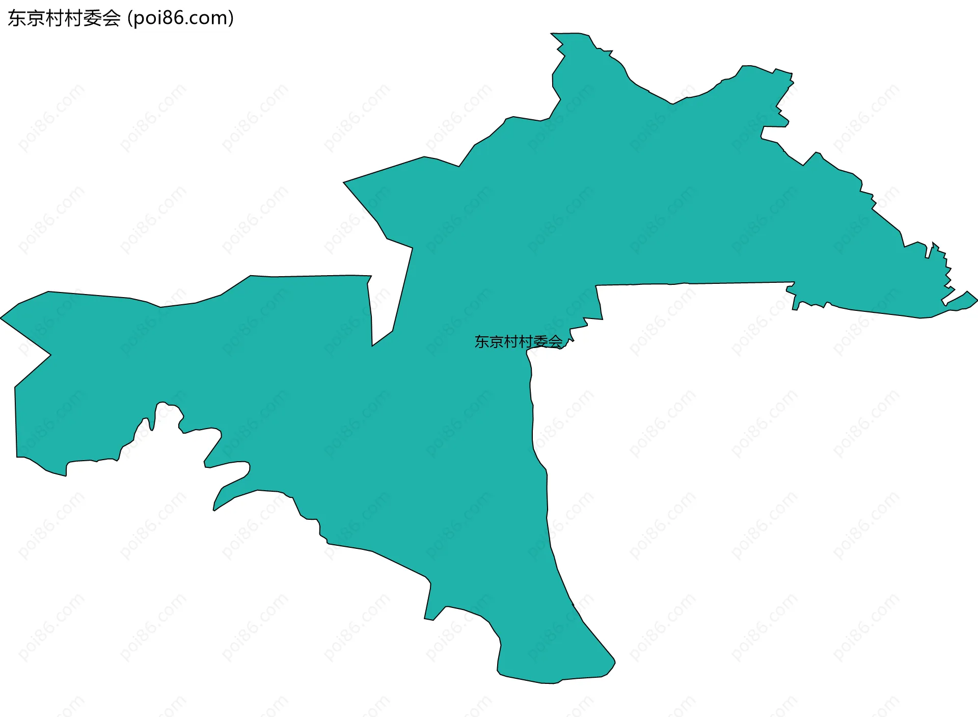 东京村村委会边界地图