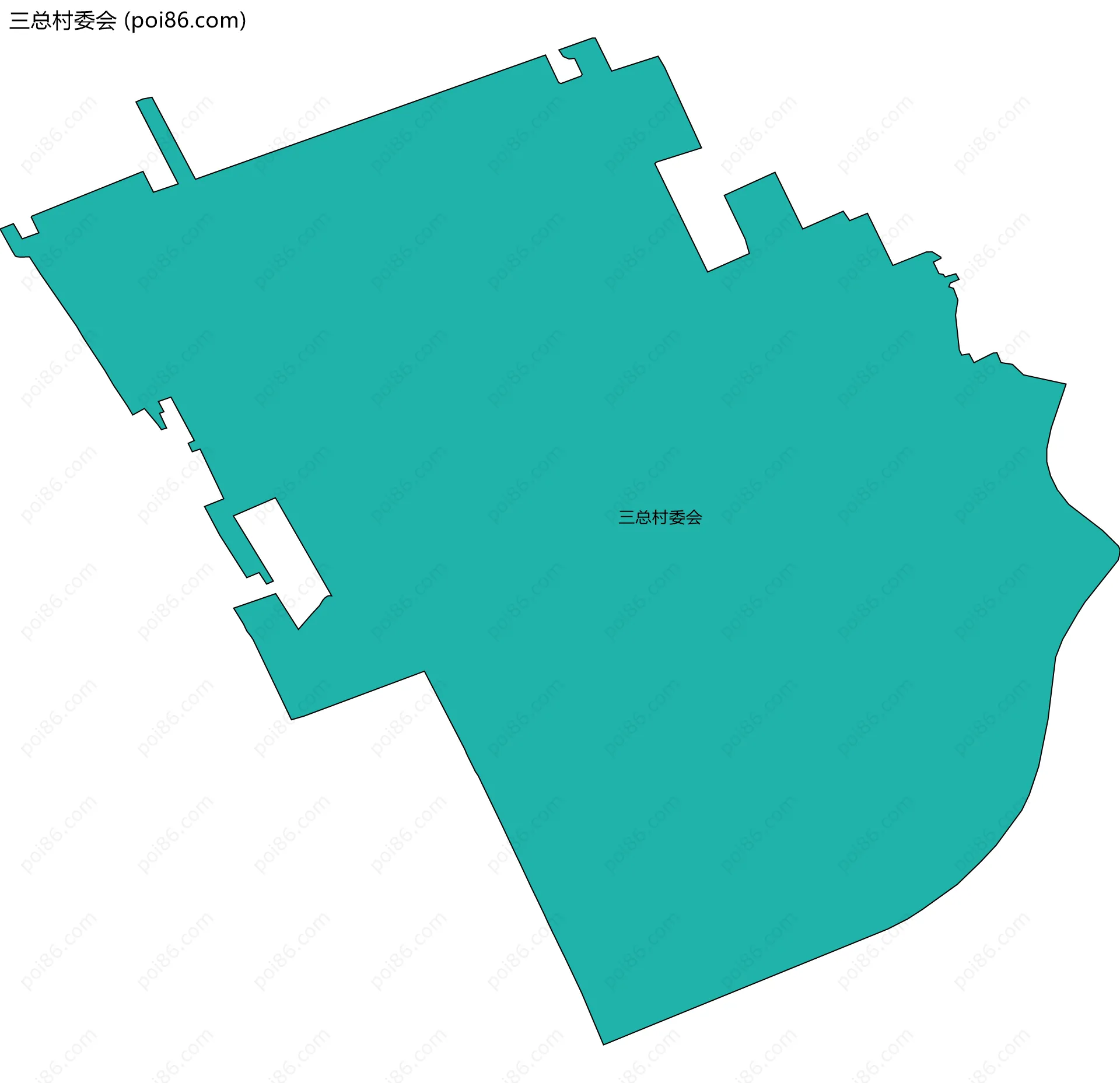 三总村委会边界地图