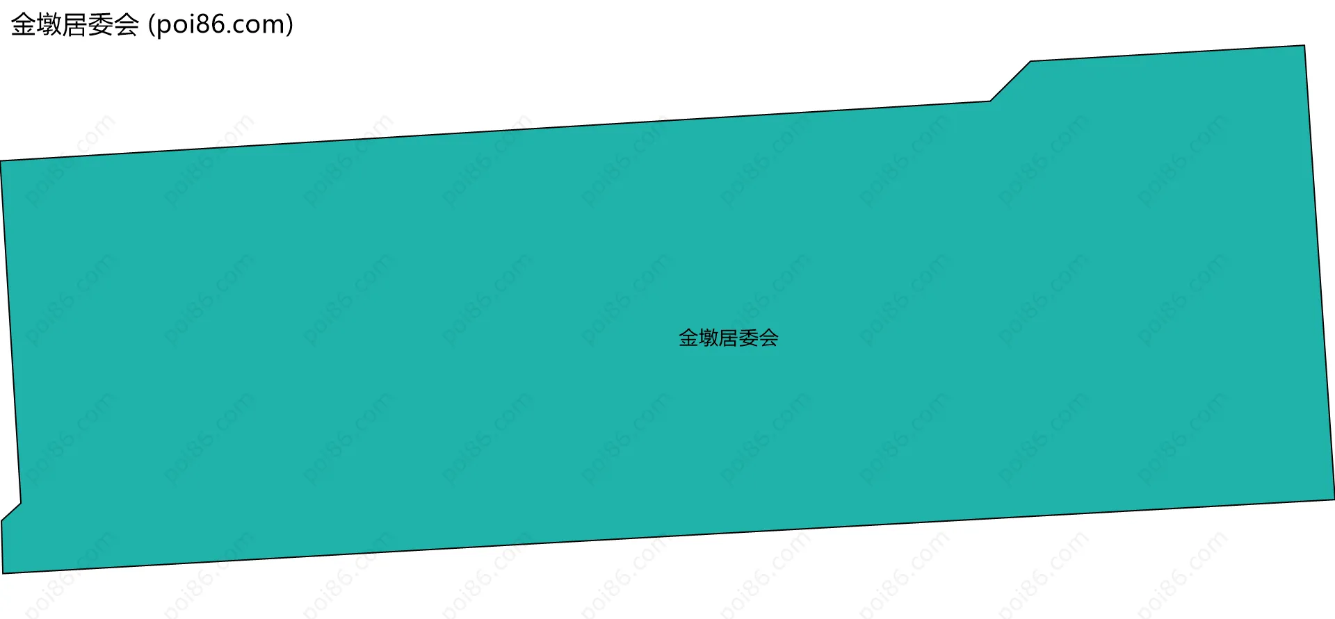 金墩居委会边界地图