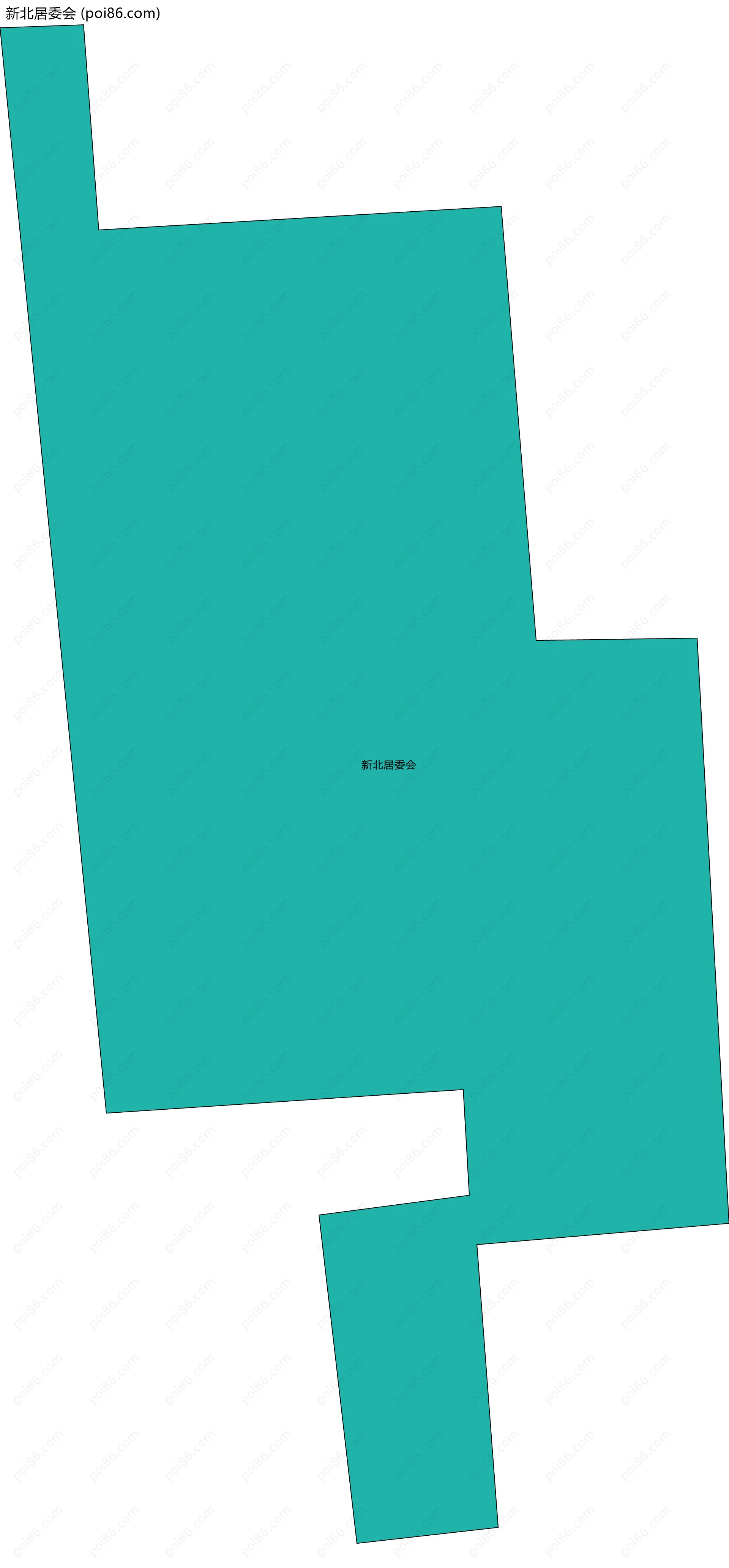 新北居委会边界地图