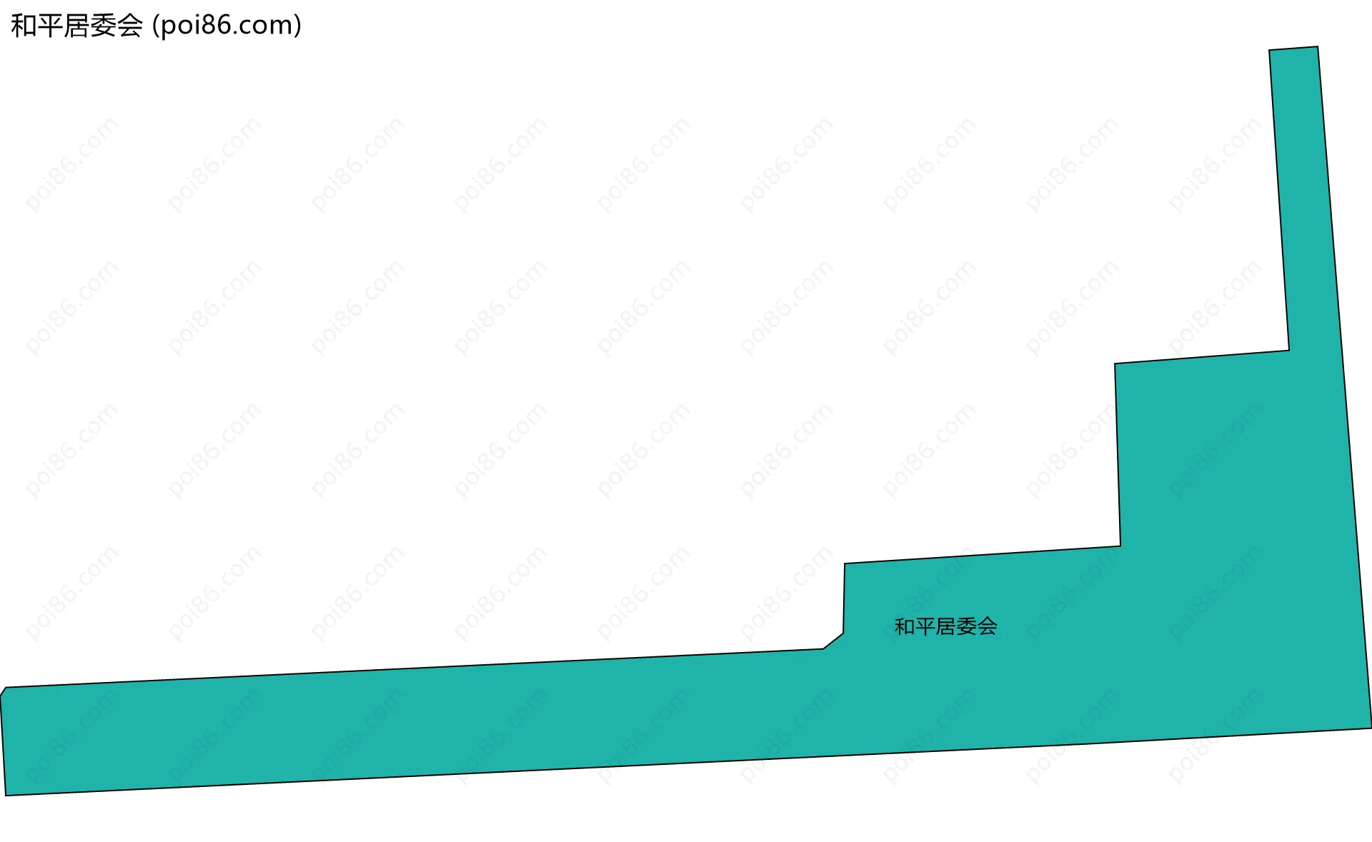 和平居委会边界地图