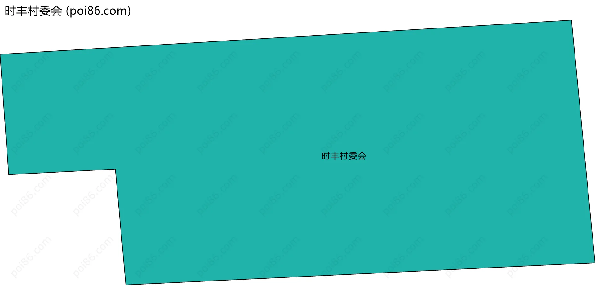 时丰村委会边界地图