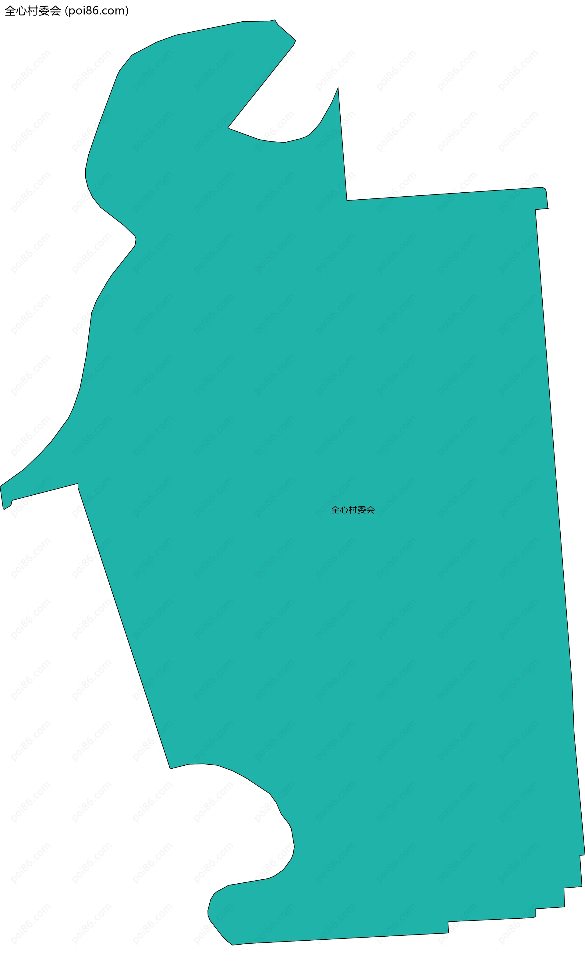 全心村委会边界地图