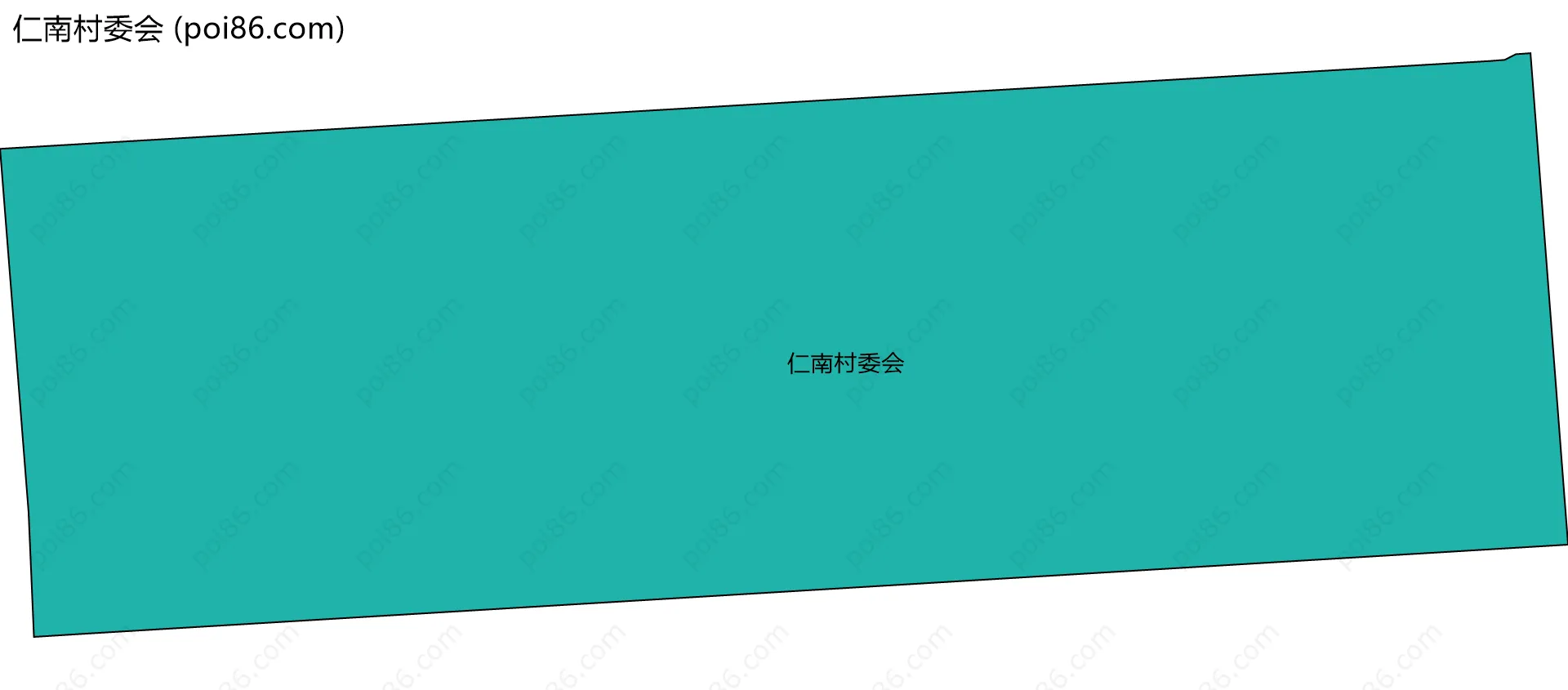 仁南村委会边界地图