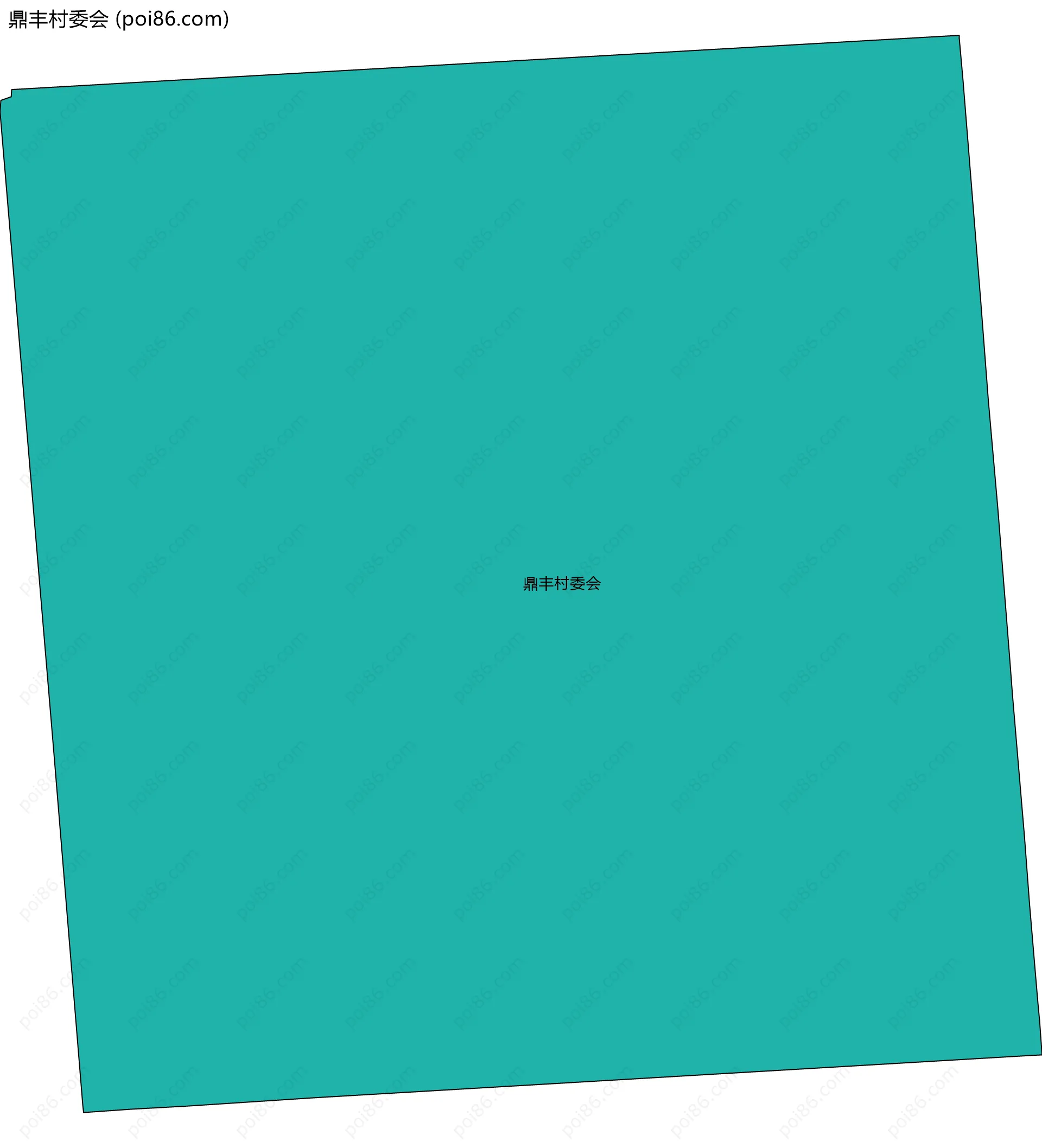 鼎丰村委会边界地图