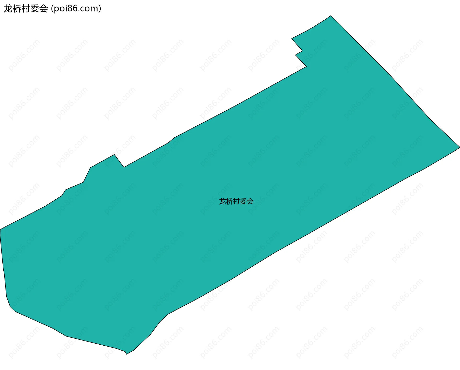 龙桥村委会边界地图
