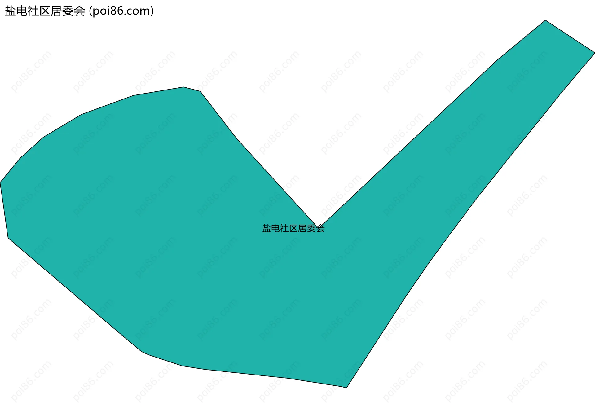 盐电社区居委会边界地图