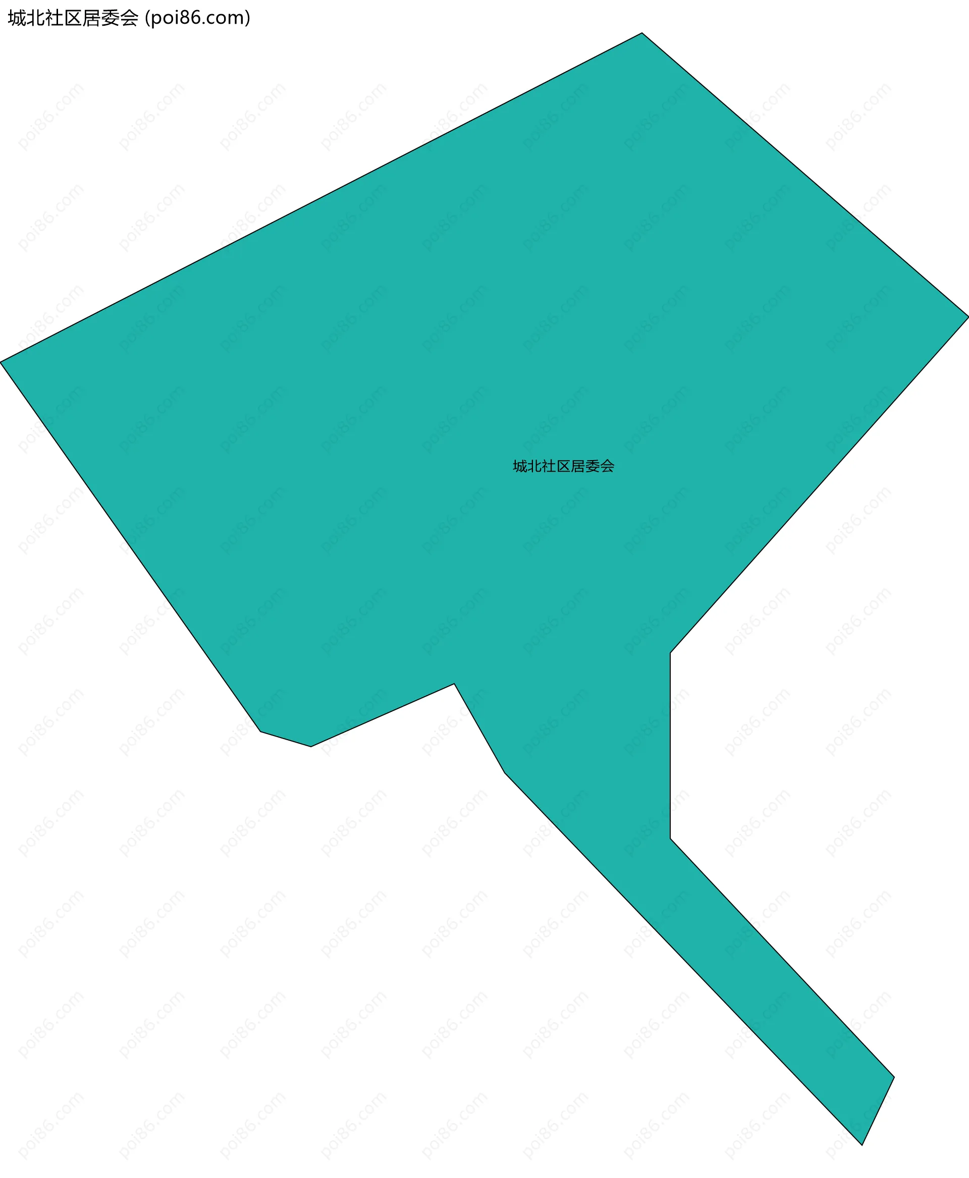 城北社区居委会边界地图