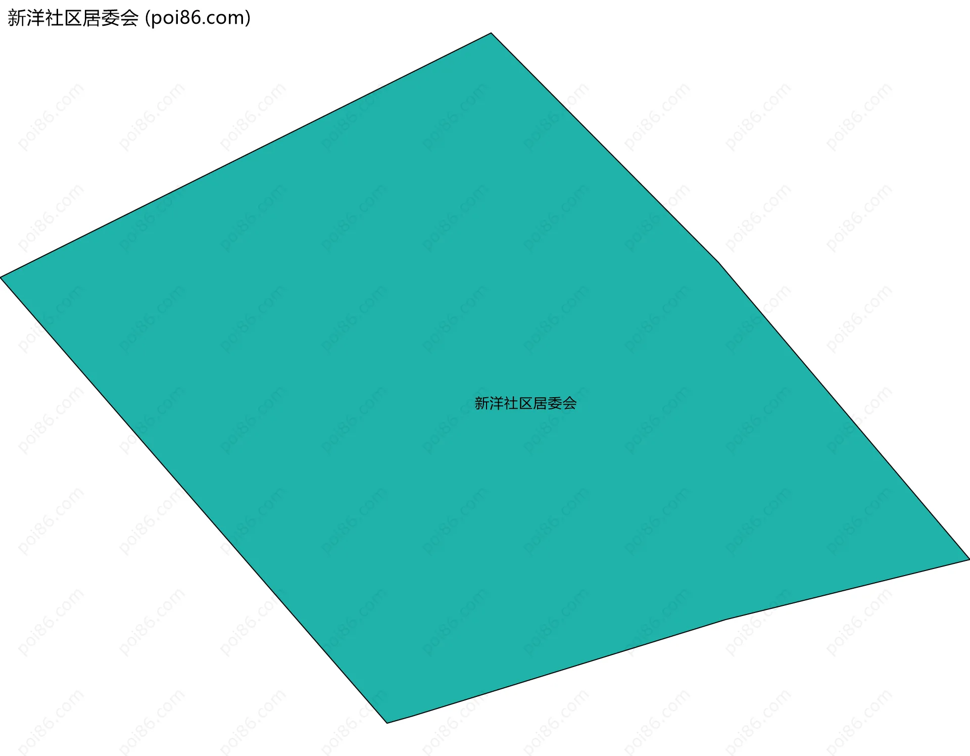 新洋社区居委会边界地图