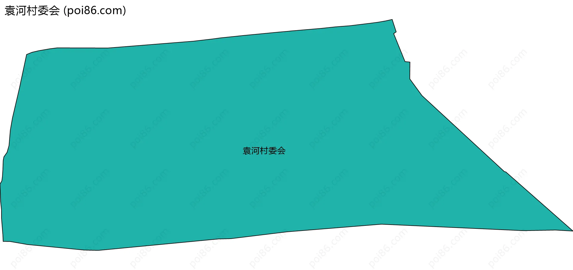 袁河村委会边界地图